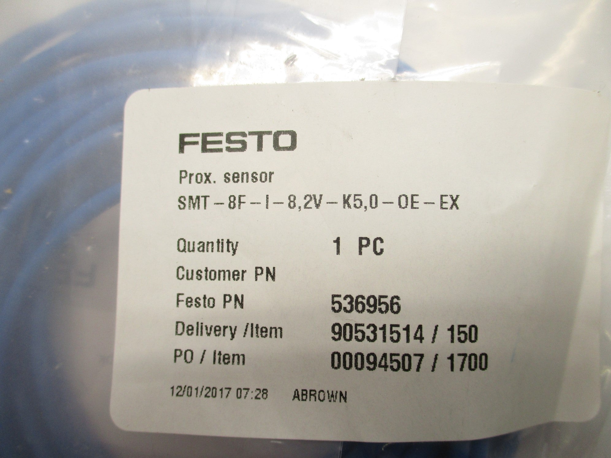 FESTO SMT-8F-I-8,2V-K5,0-OE-EX NSMP