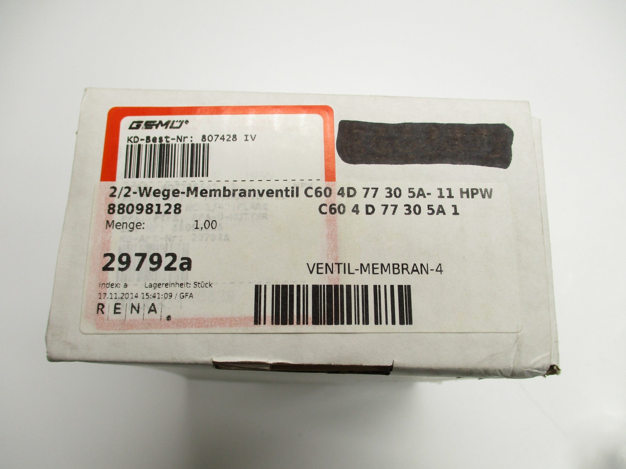GEMU 88098128 C604D77305A-11HPW NSMP