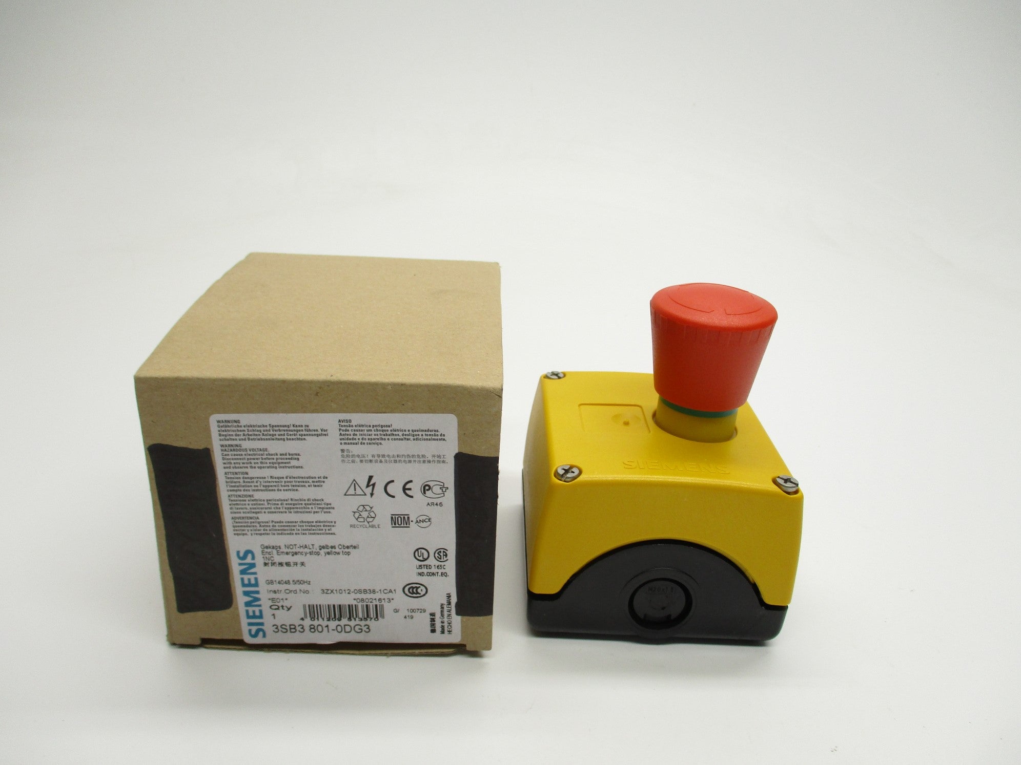 SIEMENS 3SB3801-0DG3 NSMP