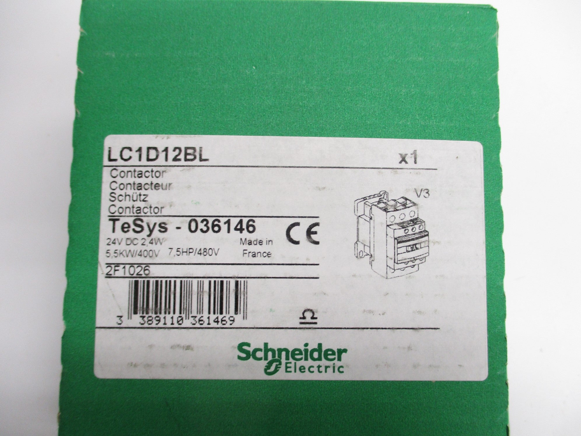 SCHNEIDER ELECTRIC LC1D12BL 24VDC NSMP