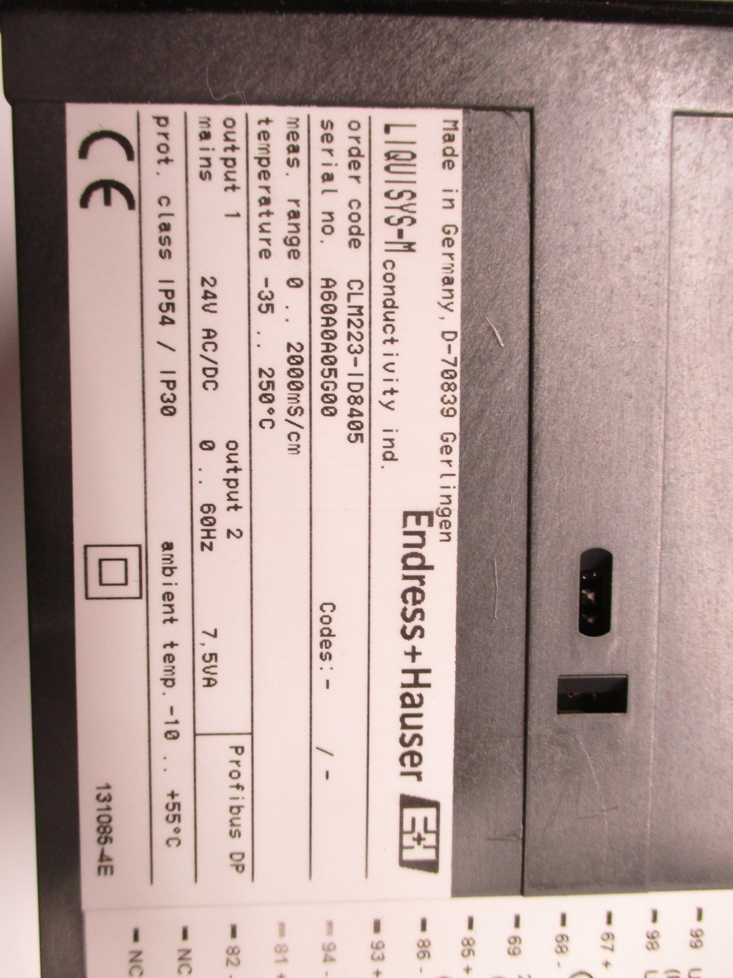 ENDRESS+HAUSER CLM223-ID8405 NSNP