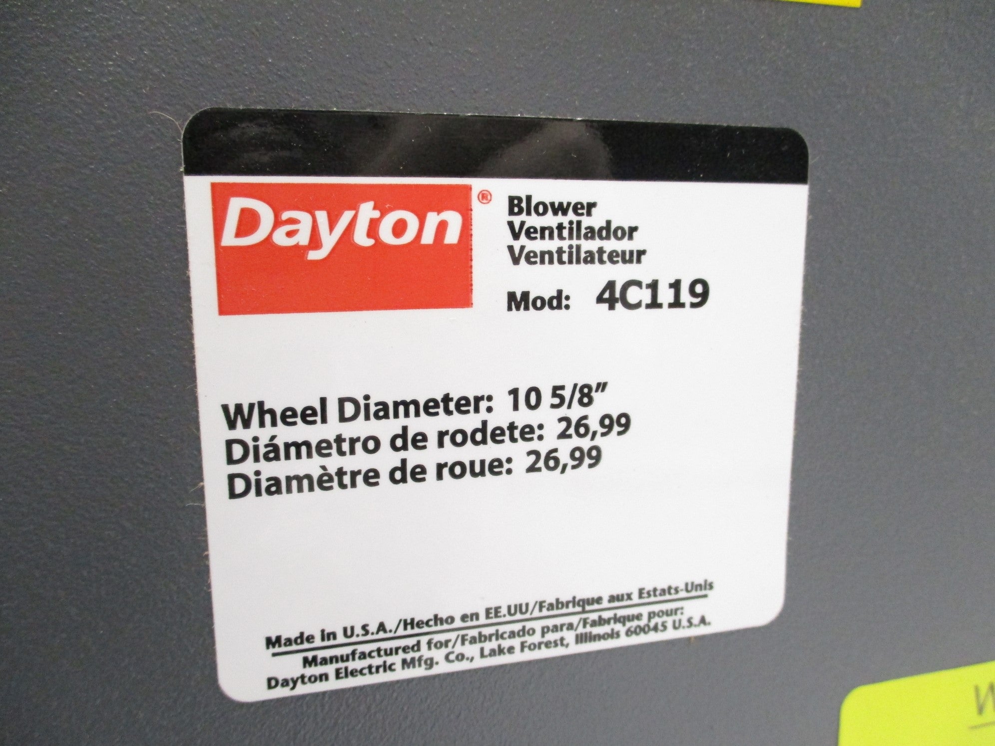 DAYTON 4C119 (AS PICTURED) NSMP