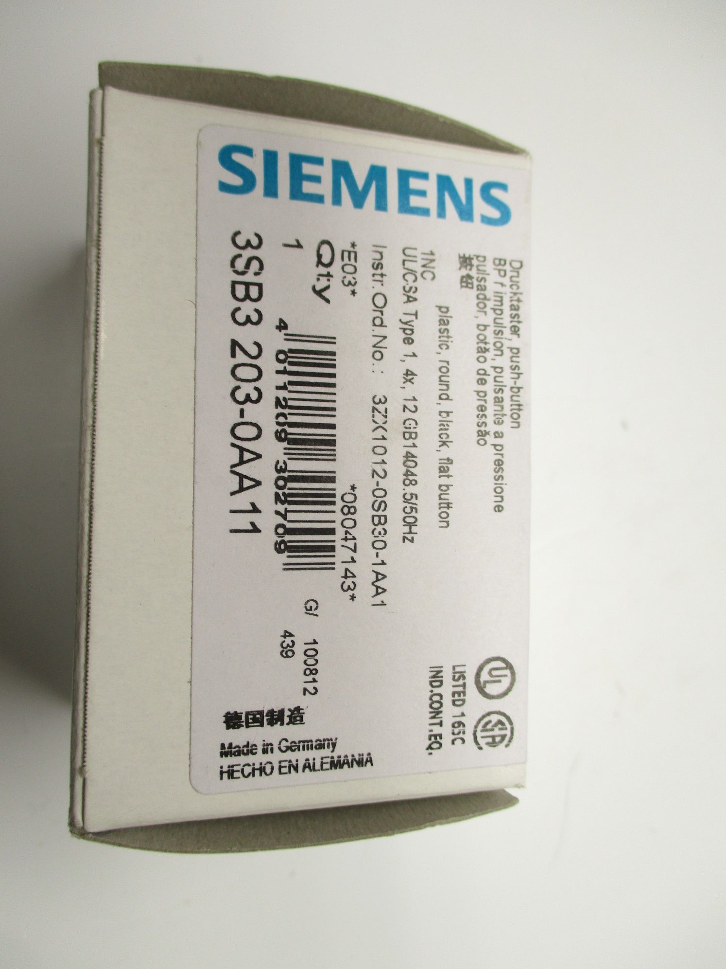 SIEMENS 3SB3203-0AA11 NSMP