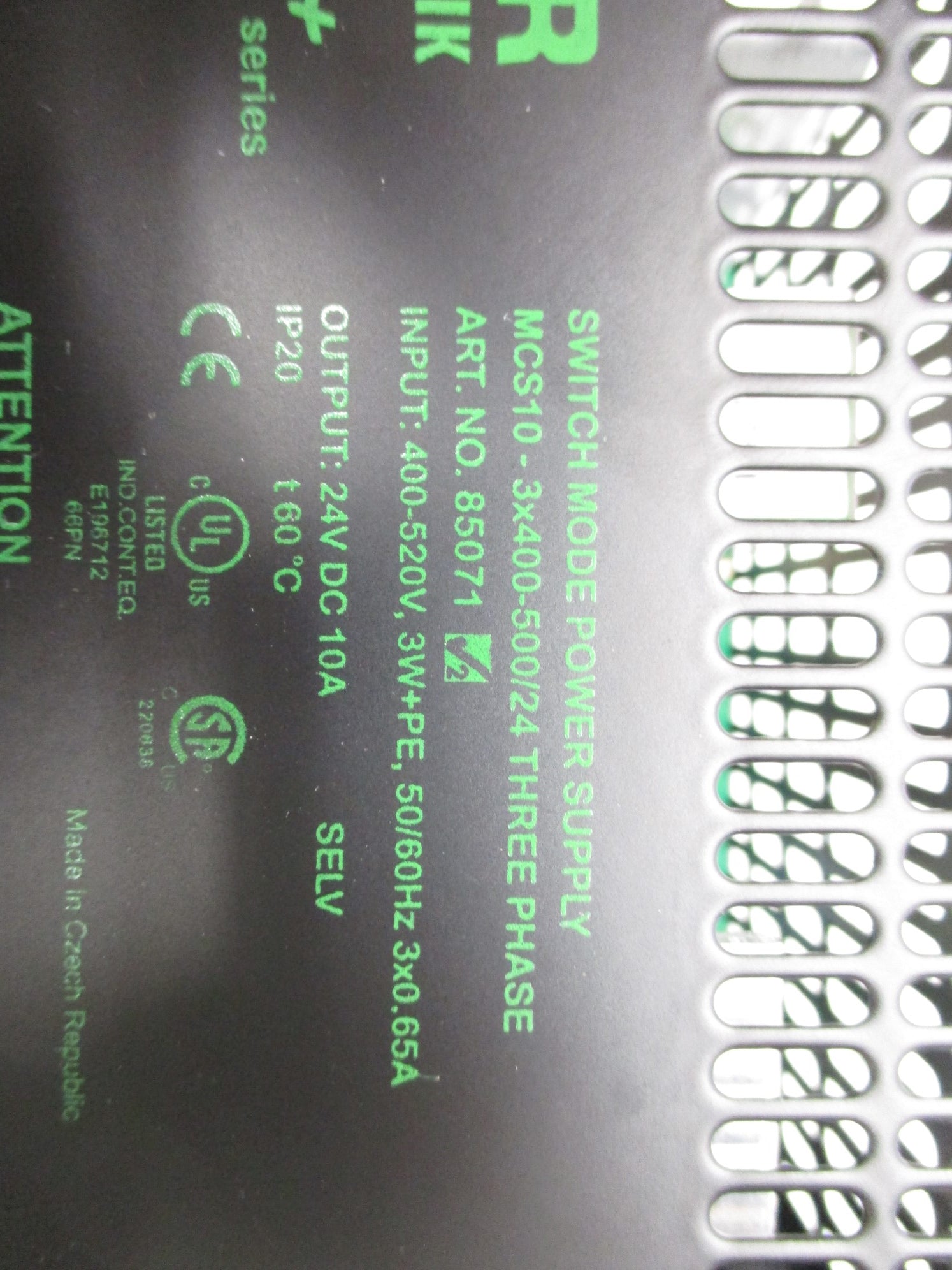 MURR ELEKTRONIK MCS10-3X400-500/24 NSMP