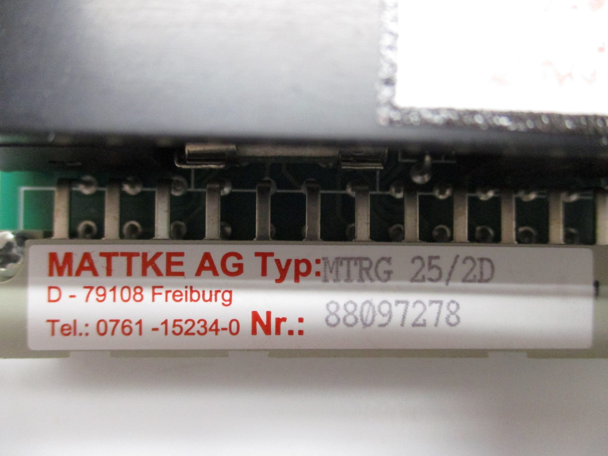 MATTKE AG MTRG25/2D NSMP
