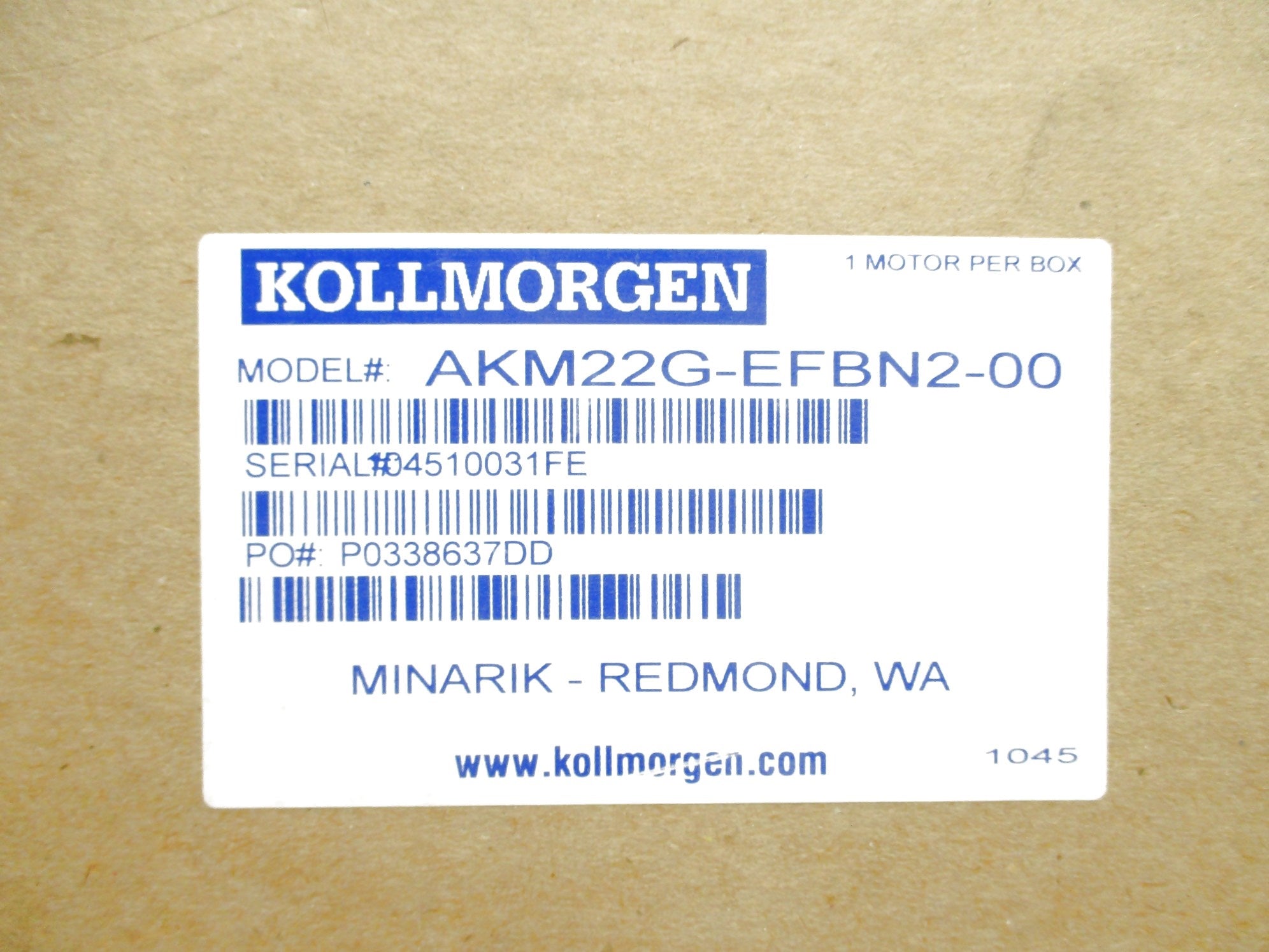 KOLLMORGEN AKM22G-EFBN2-00 NSFS