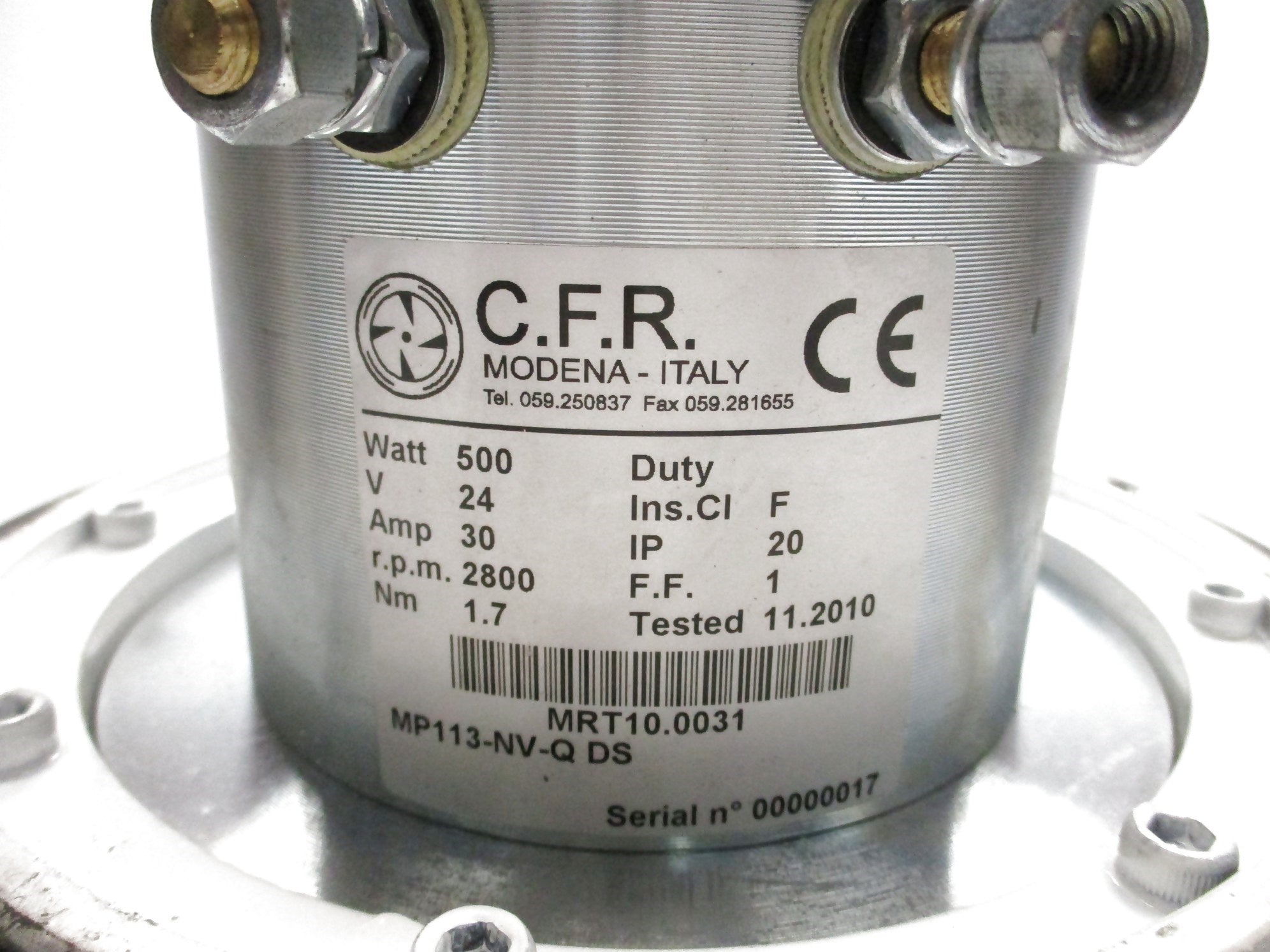 C.F.R. MRT10.0031 MP113-NV-QDS NSNP