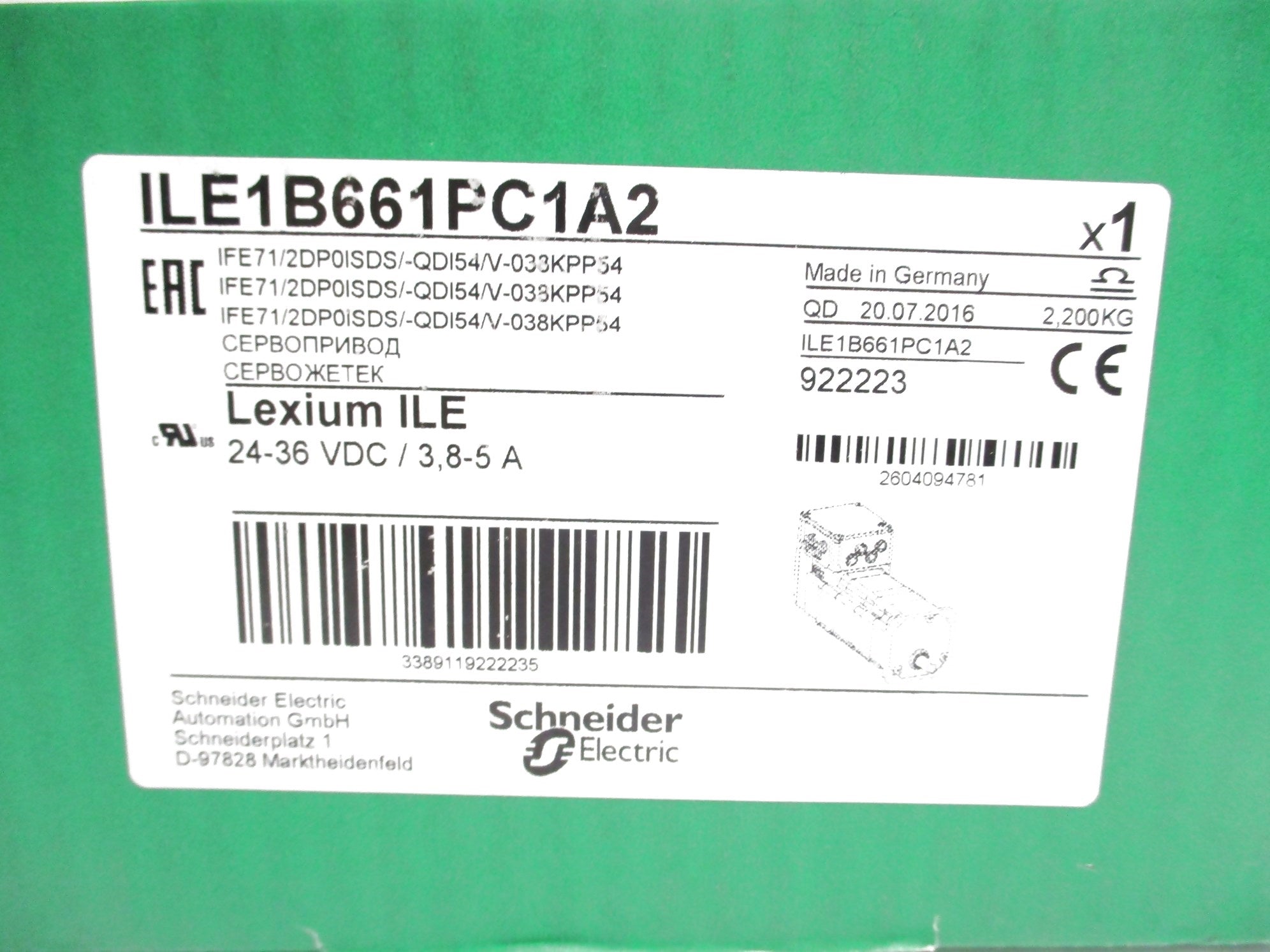 SCHNEIDER ELECTRIC ILE1B661PC1A2 NSMP