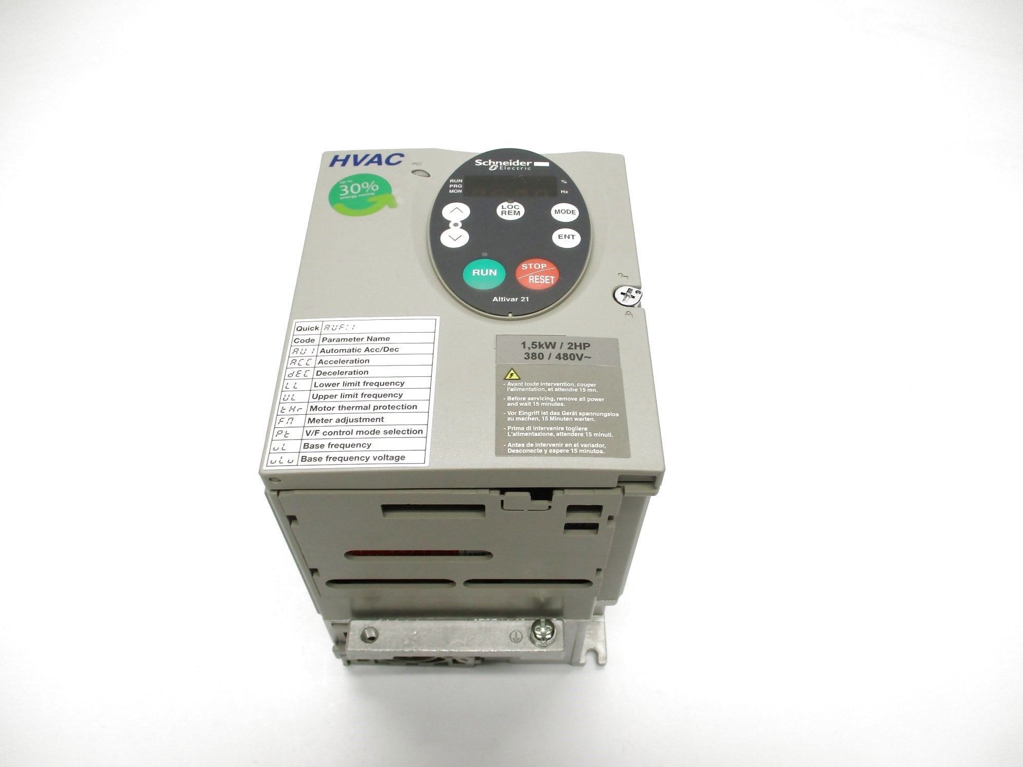 SCHNEIDER ELECTRIC ATV21HU15N4 NSMP