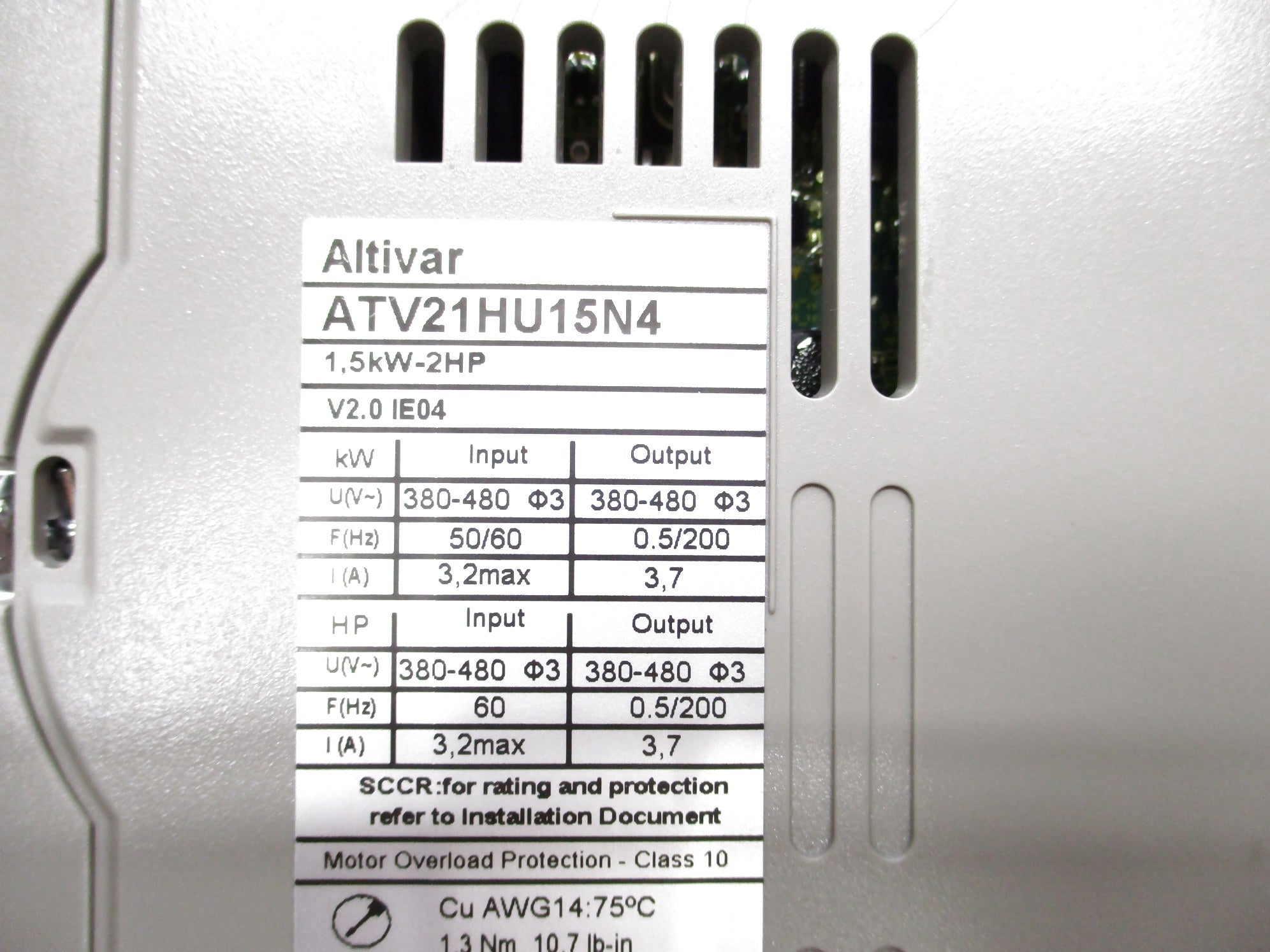 SCHNEIDER ELECTRIC ATV21HU15N4 NSMP
