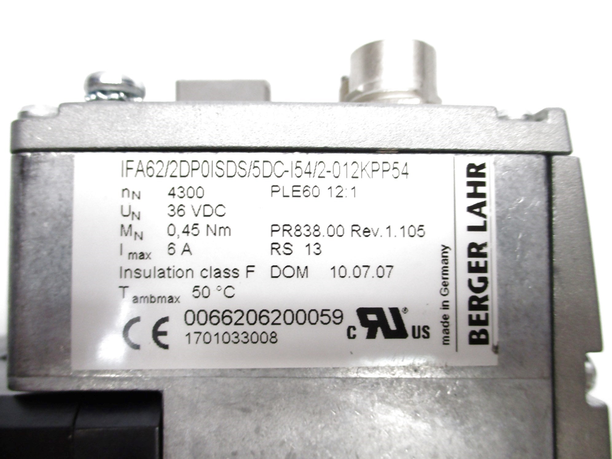 BERGER LAHR IFA62/2DP0ISDS/5DC-I54/2-012KPP54 NSNP