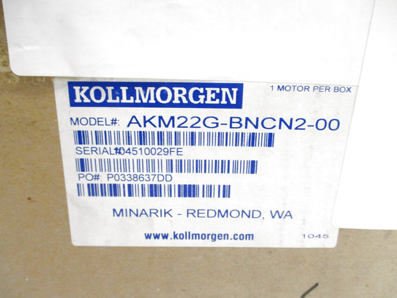 KOLLMORGEN AKM22G-BNCN2-00 NSMP