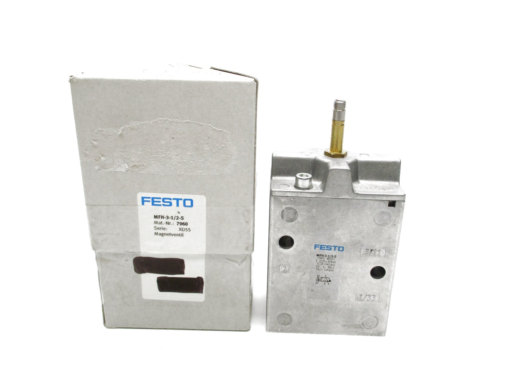 FESTO MFH-3-1/2-S 7960 -13.8-145PSI NSMP