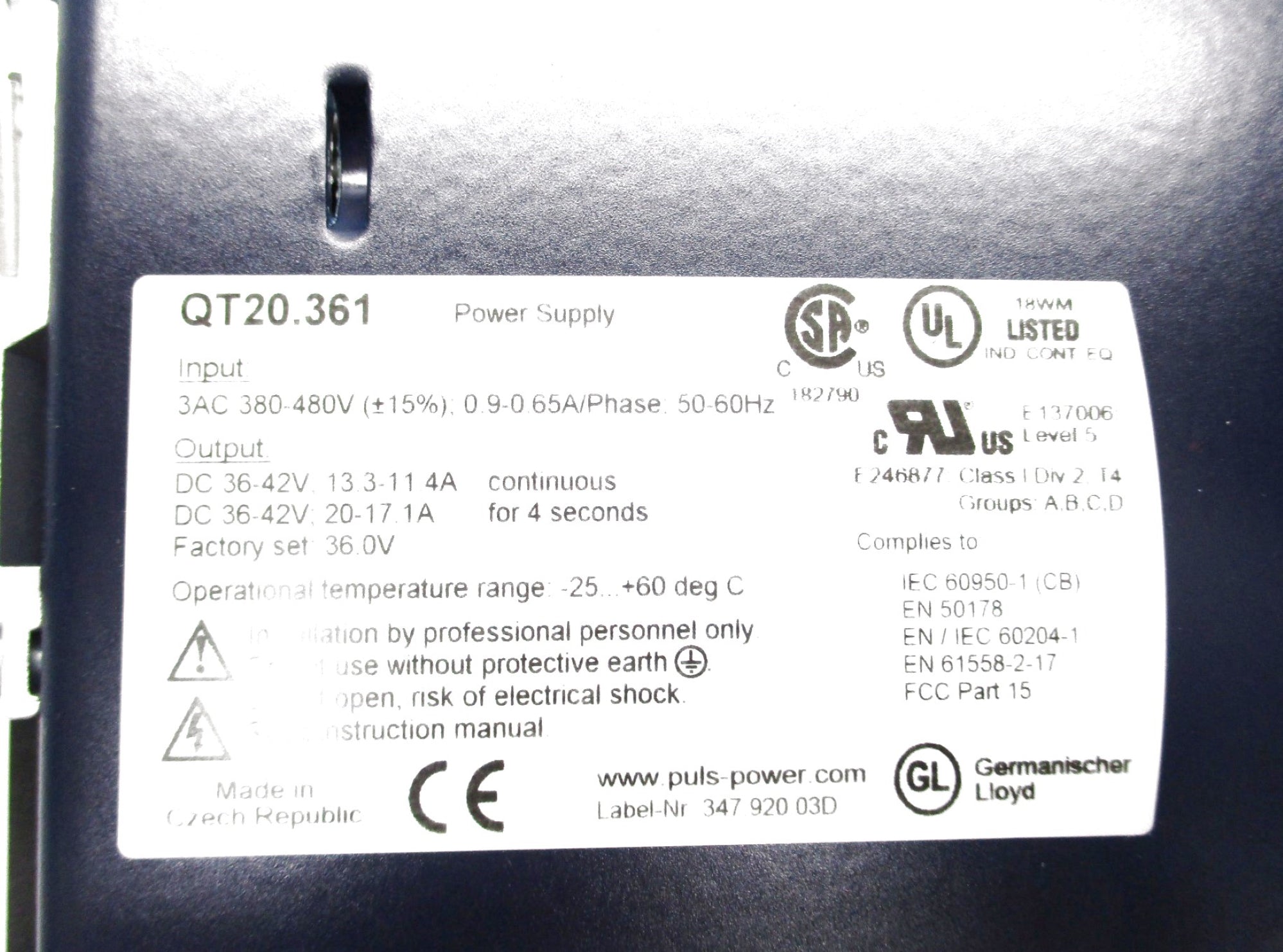 PULS QT20.361 NSMP