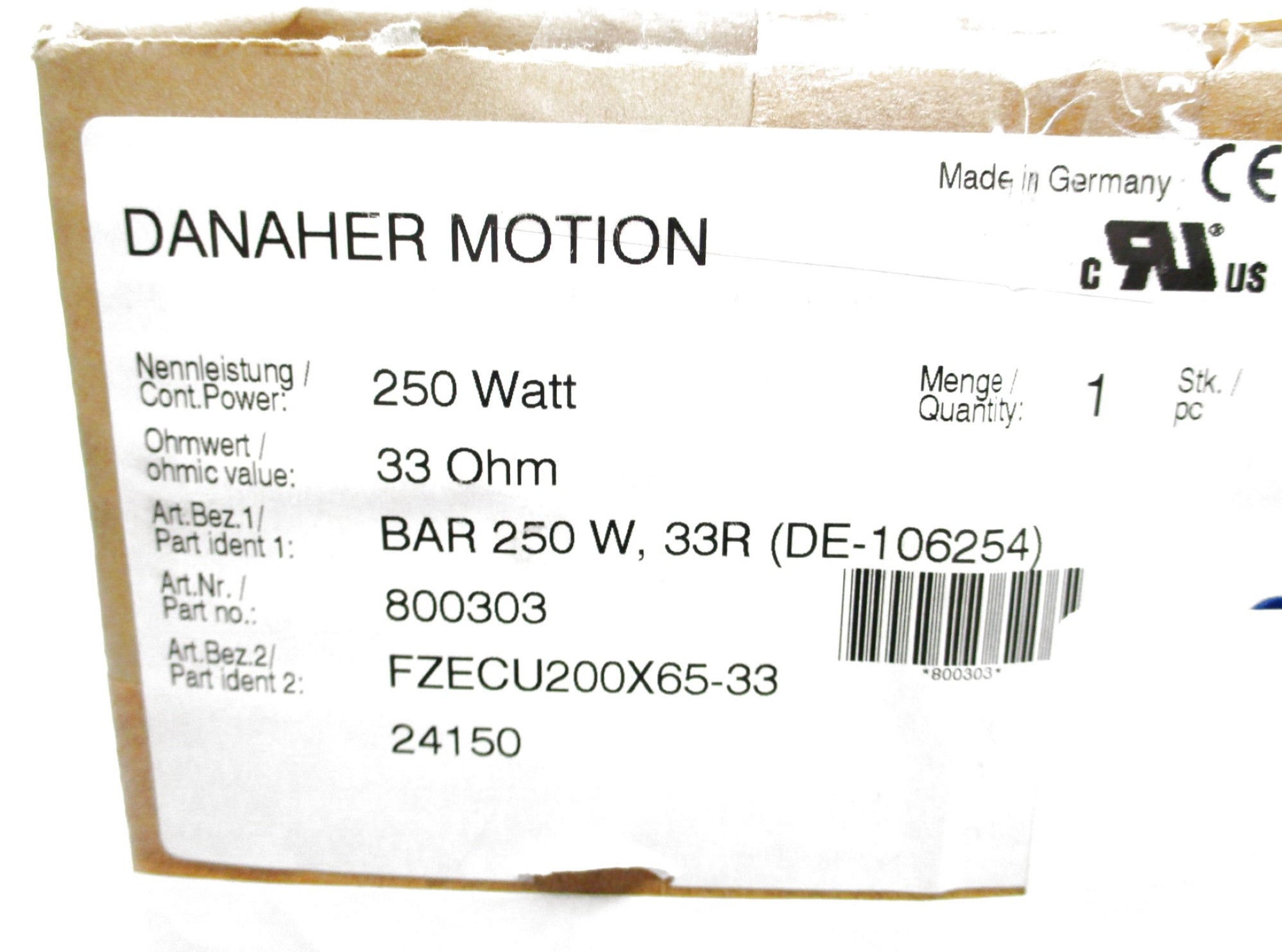DANAHER MOTION FZECU200X65-33 NSMP