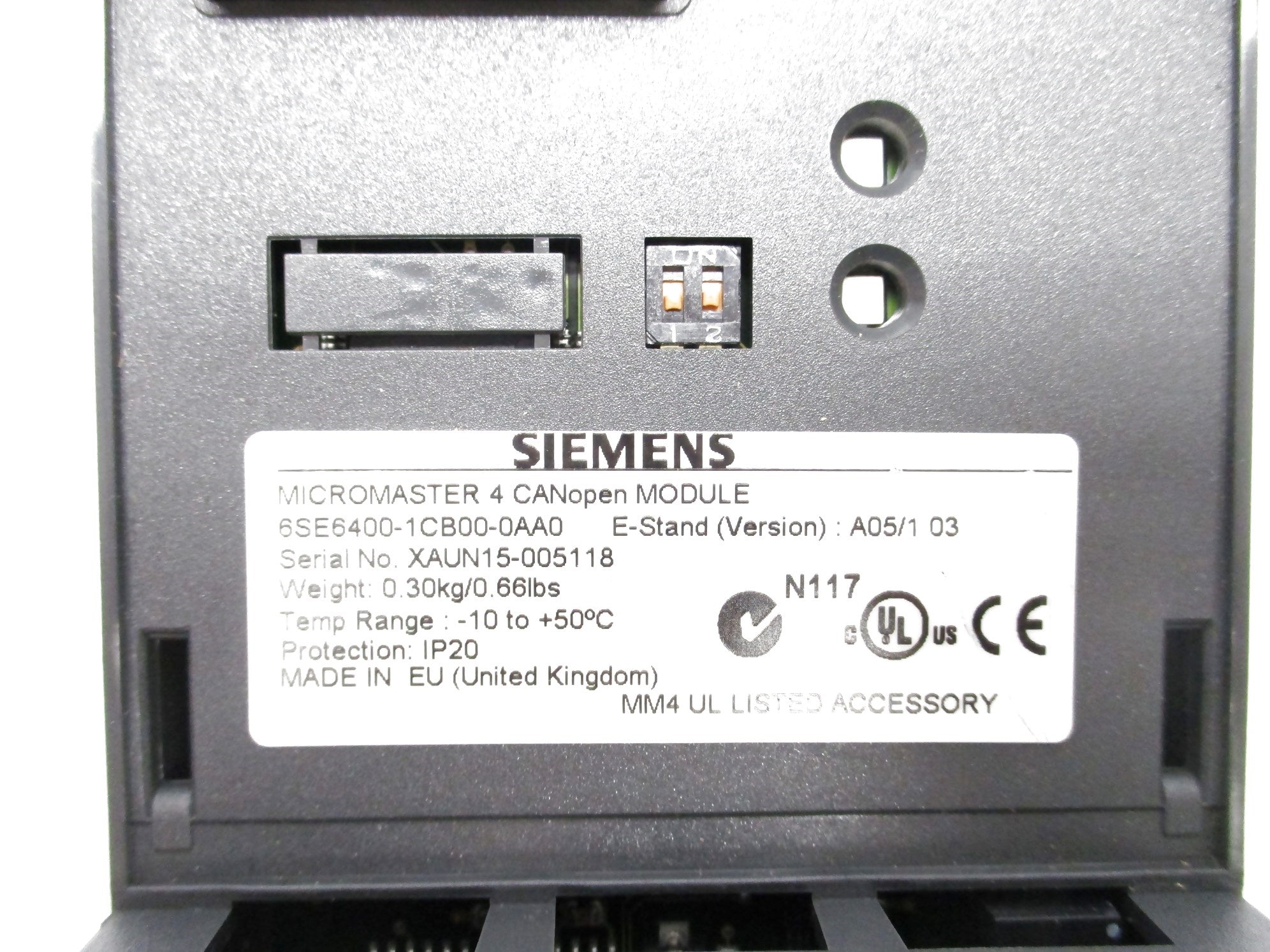 SIEMENS 6SE6400-1CB00-0AA0 NSMP