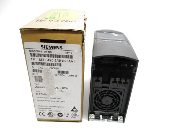 SIEMENS 6SE6420-2AB12-5AA1 200-240V 3.2A NSMP