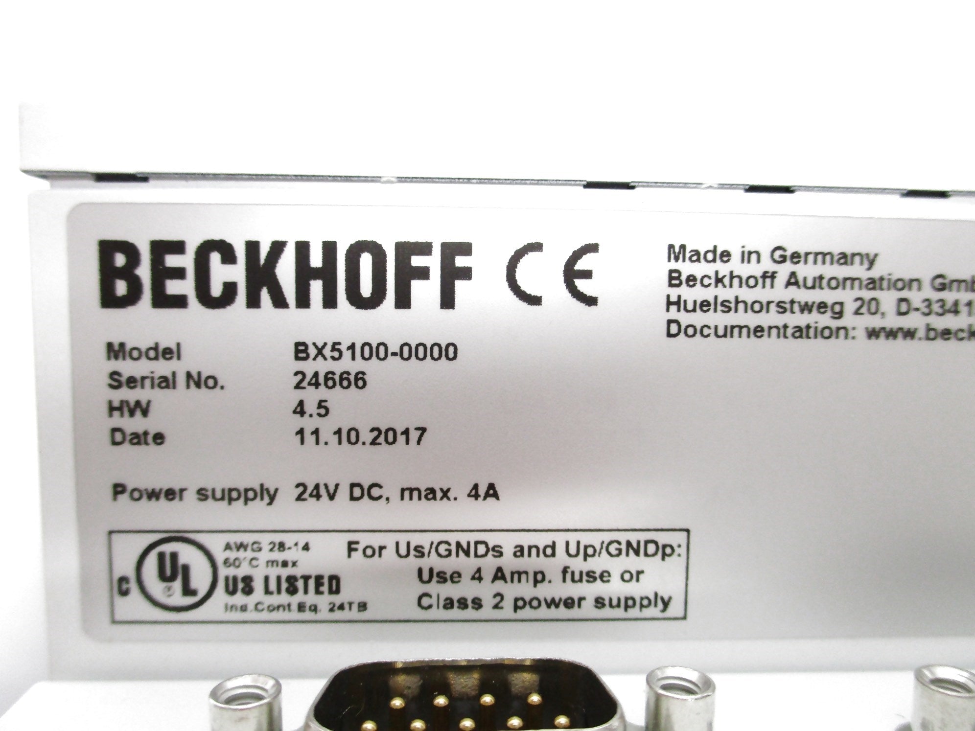 BECKHOFF BX5100-0000 NSMP