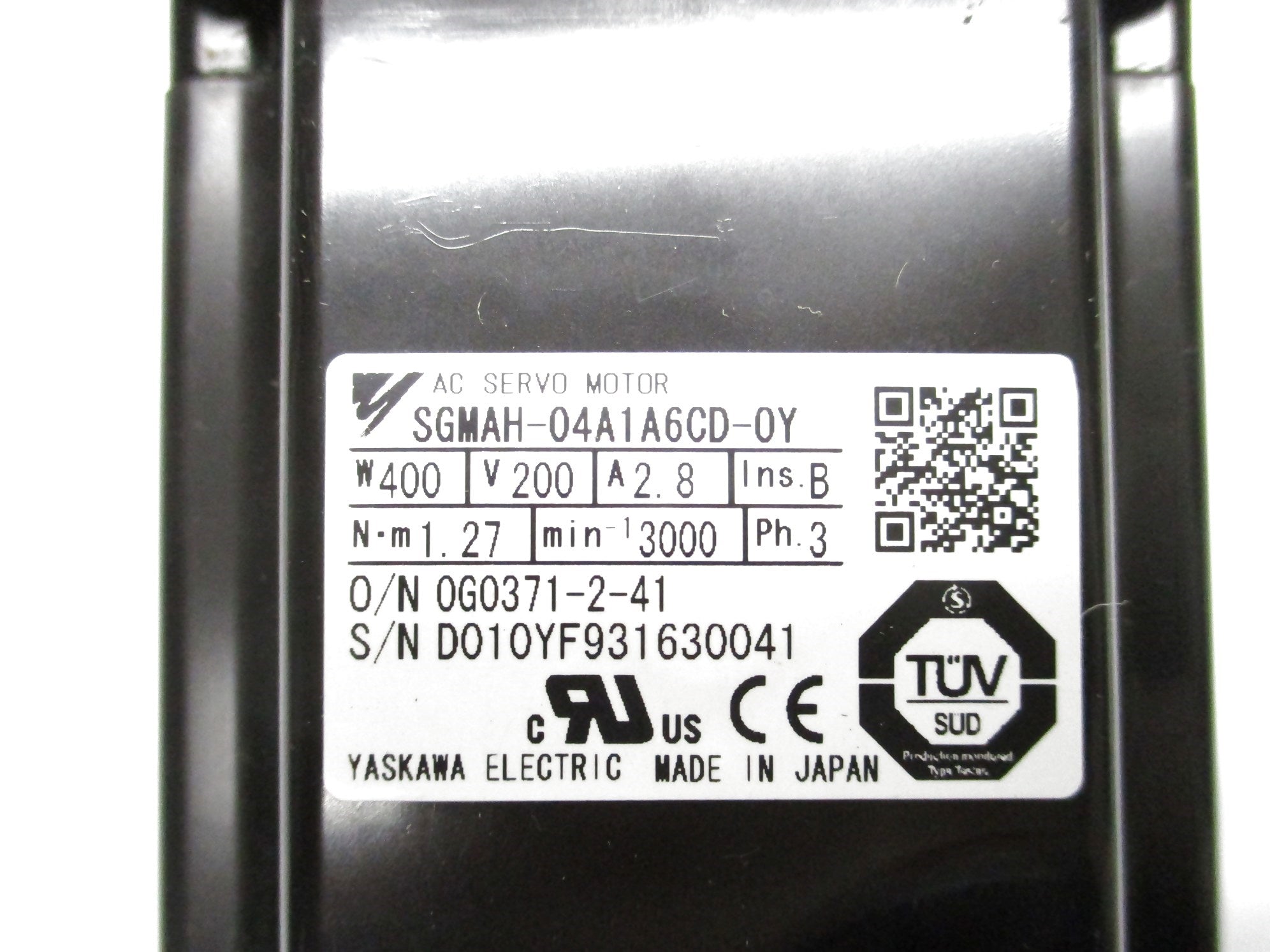 YASKAWA SGMAH-04A1A6CD-0Y NSNP