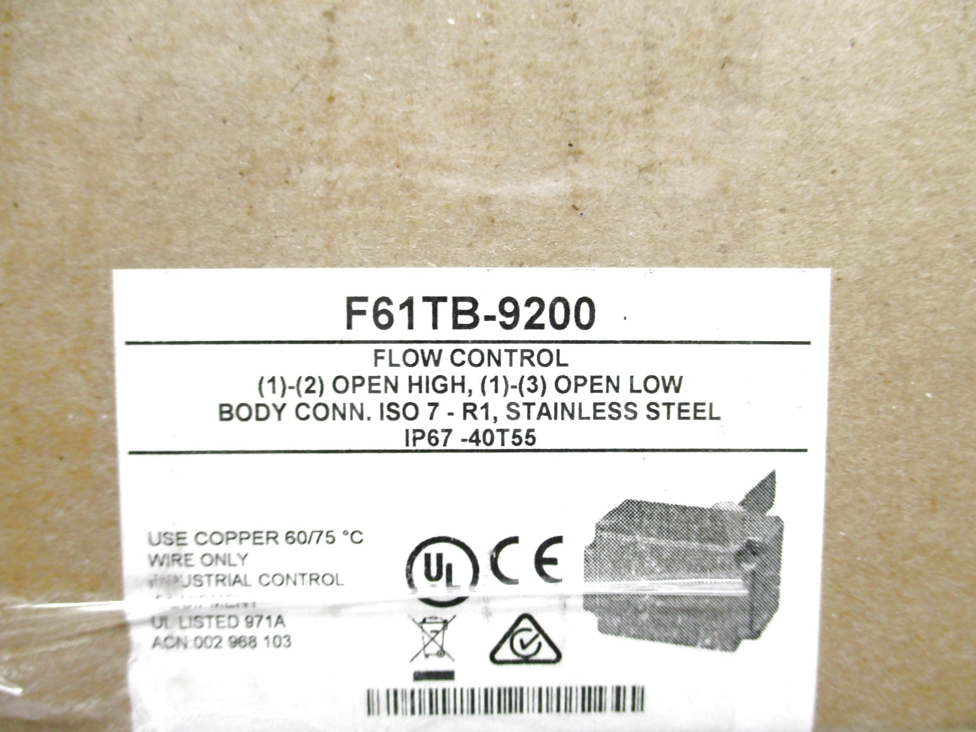 JOHNSON CONTROLS F61TB-9200 NSMP