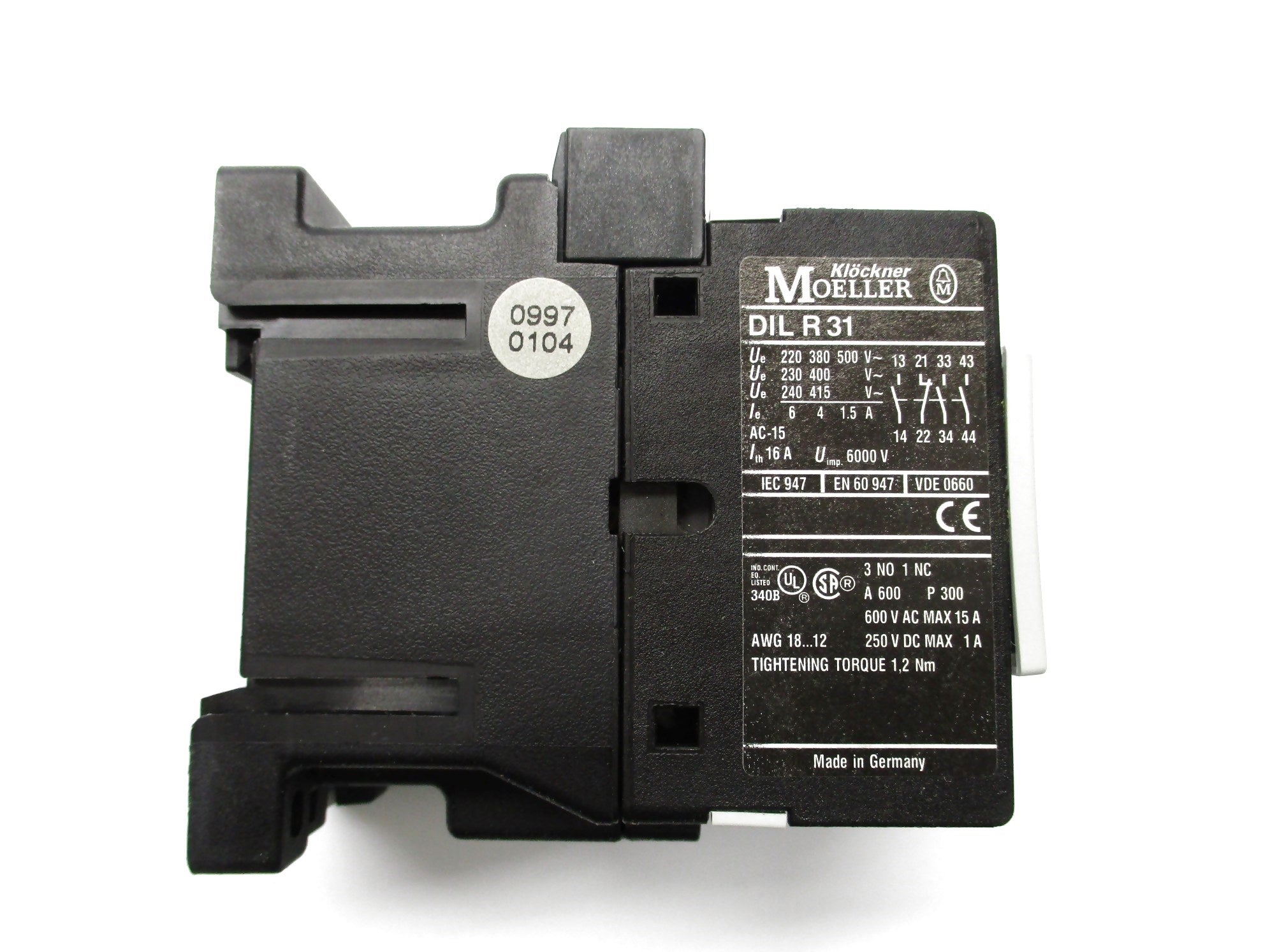 KLOCKNER MOELLER DILR31 110/120V 16A NSMP