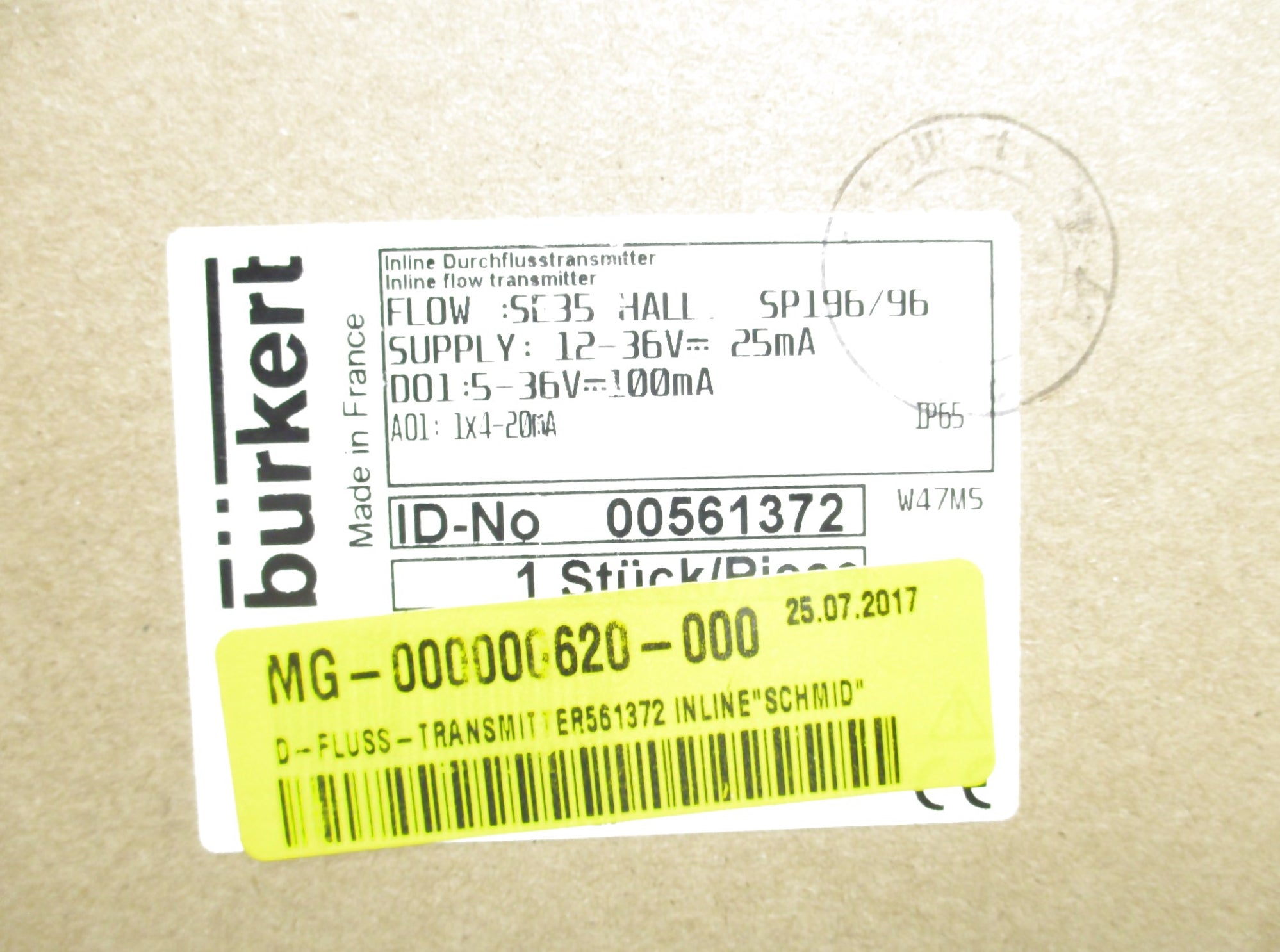 BURKERT 00561372 NSMP