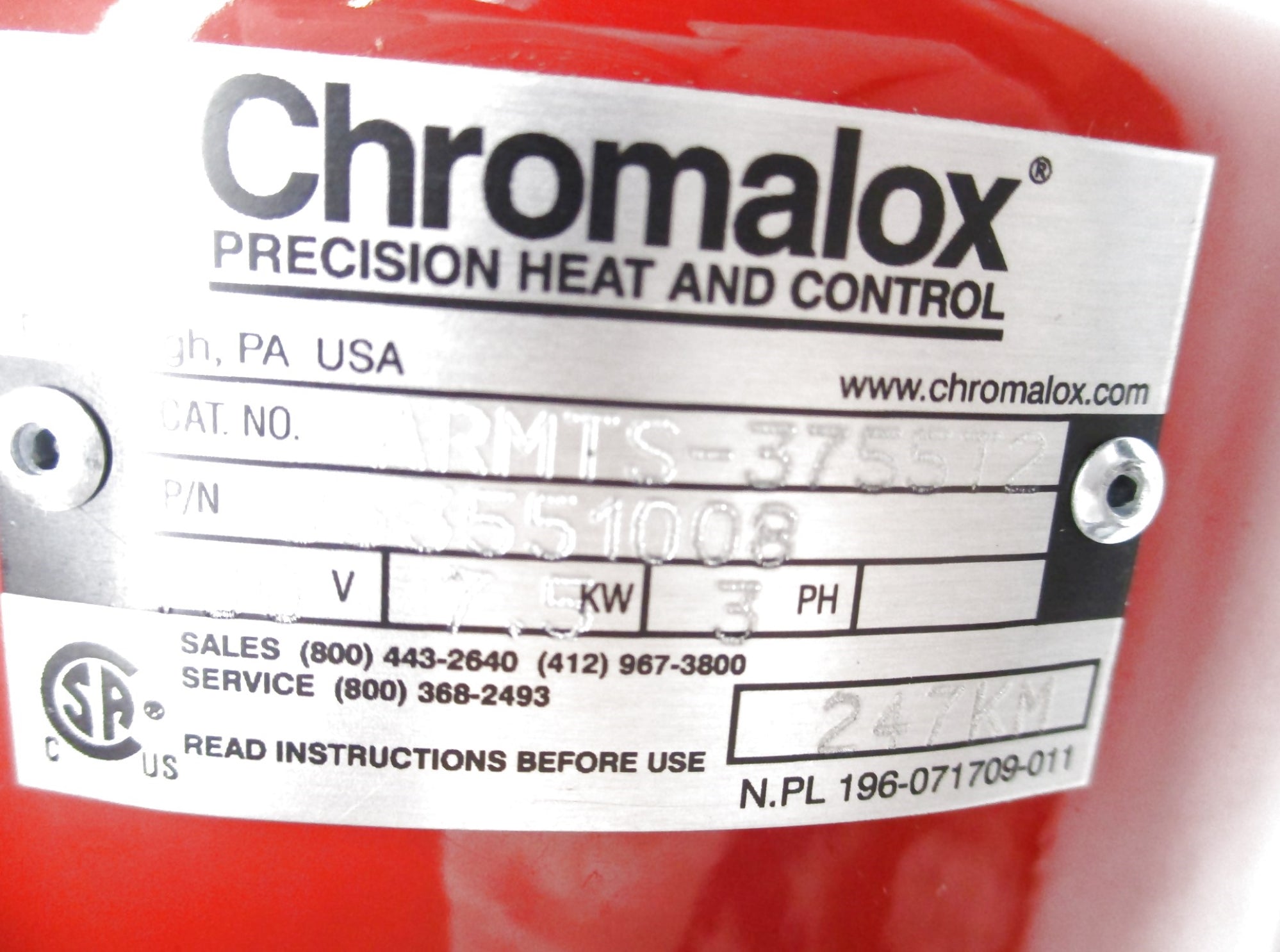 CHROMALOX ARMTS-3755T2 NSNP