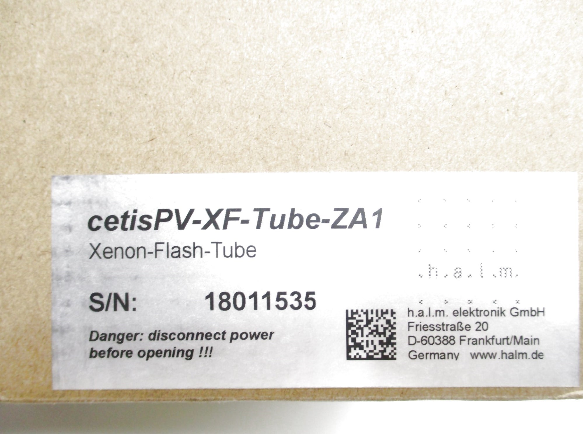 HALM CETISPV-XF-TUBE-ZA1 NSMP