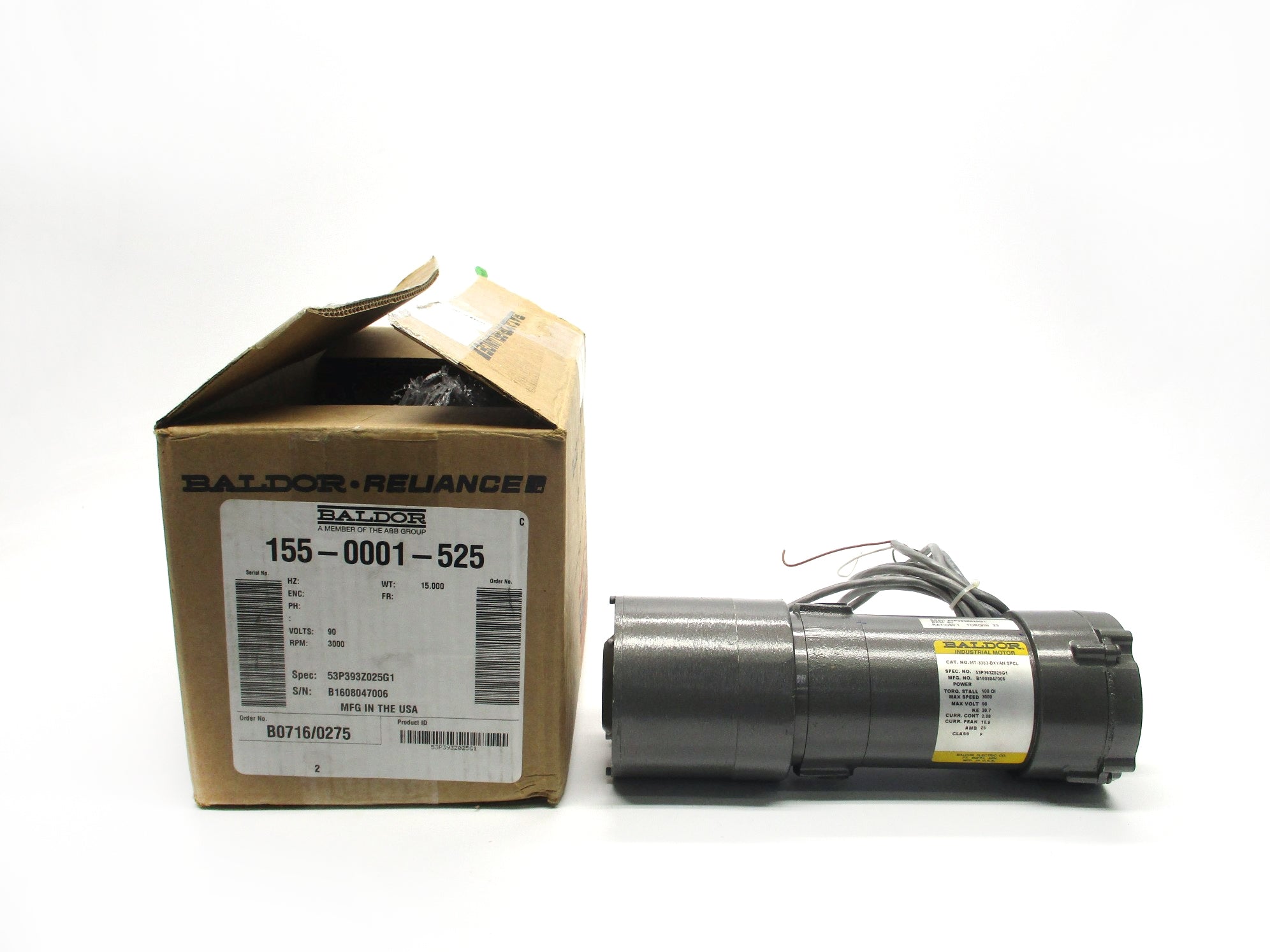 BALDOR MT-3353-BXYAN NSMP