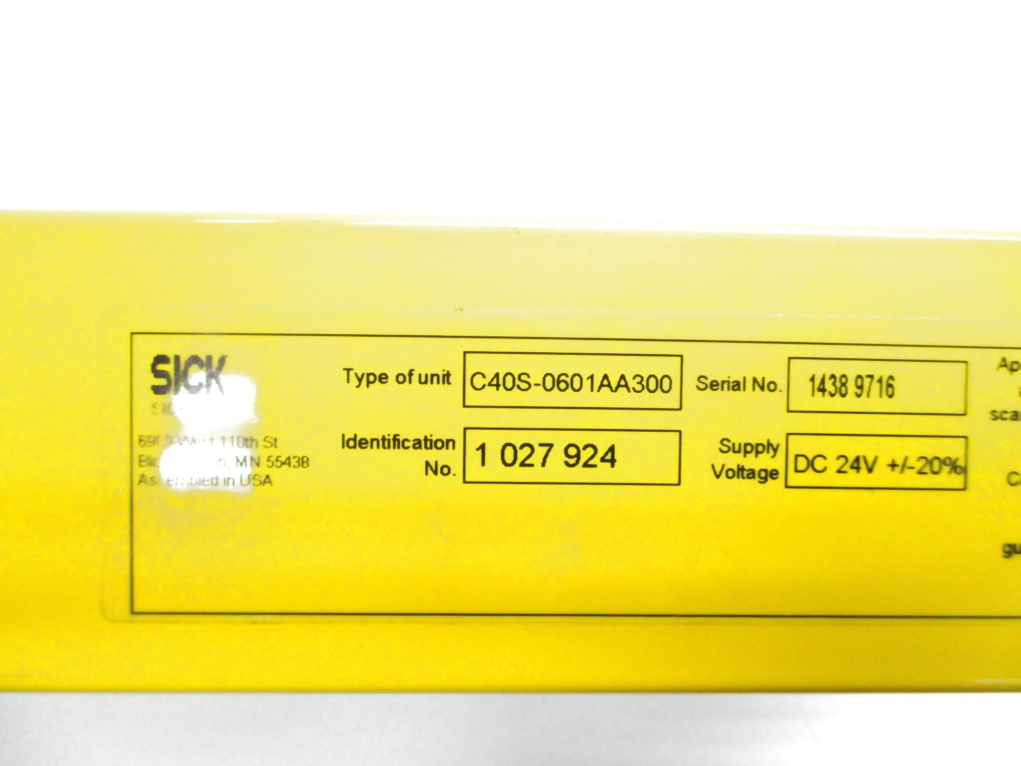 SICK C40S-0601AA300 NSNP