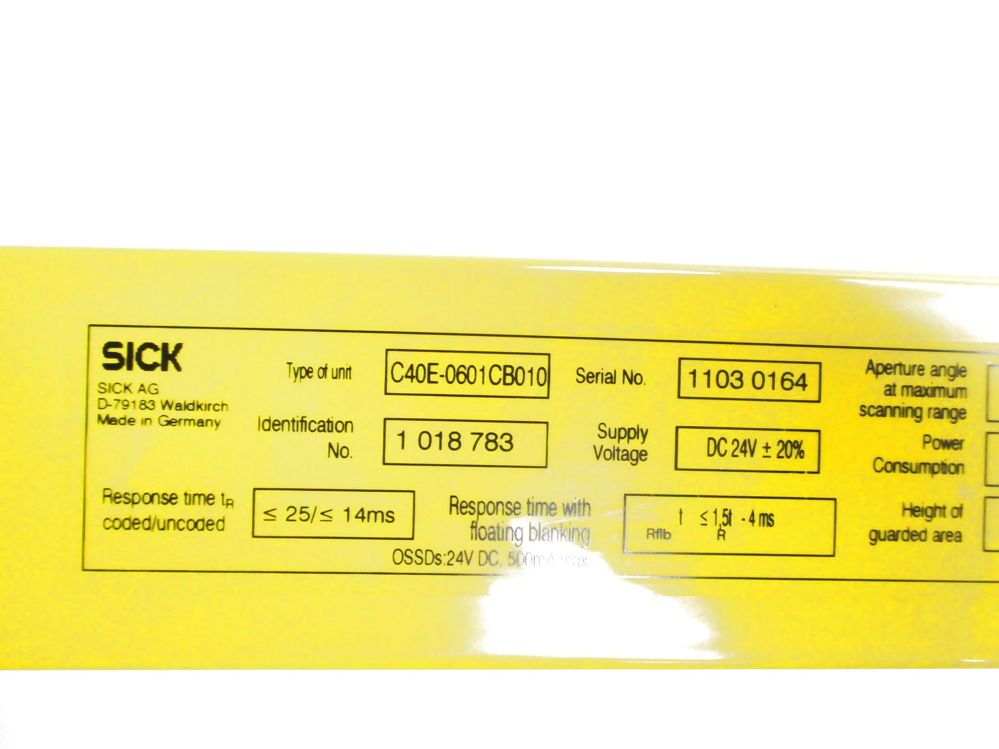 SICK C40E-0601CB010 NSNP