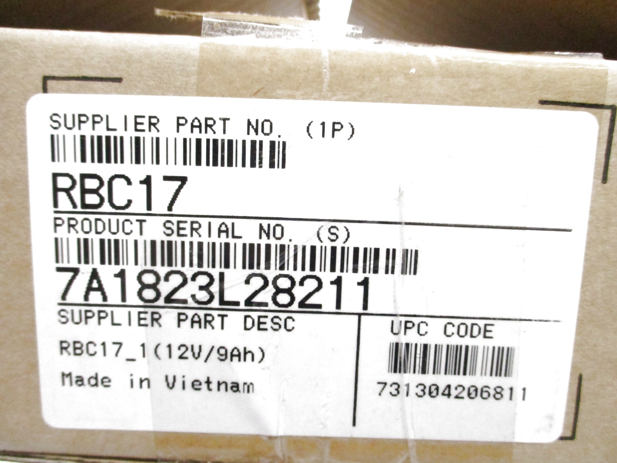 APC RBC17 NSMP