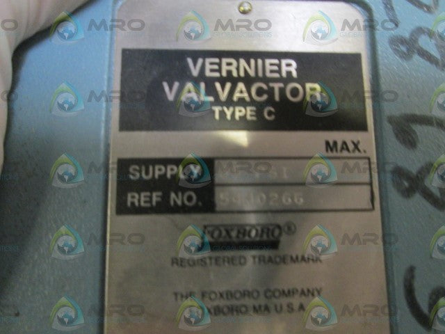 FOXBORO VERNIER VALVACTOR TYPCE C 5440266 *USED*