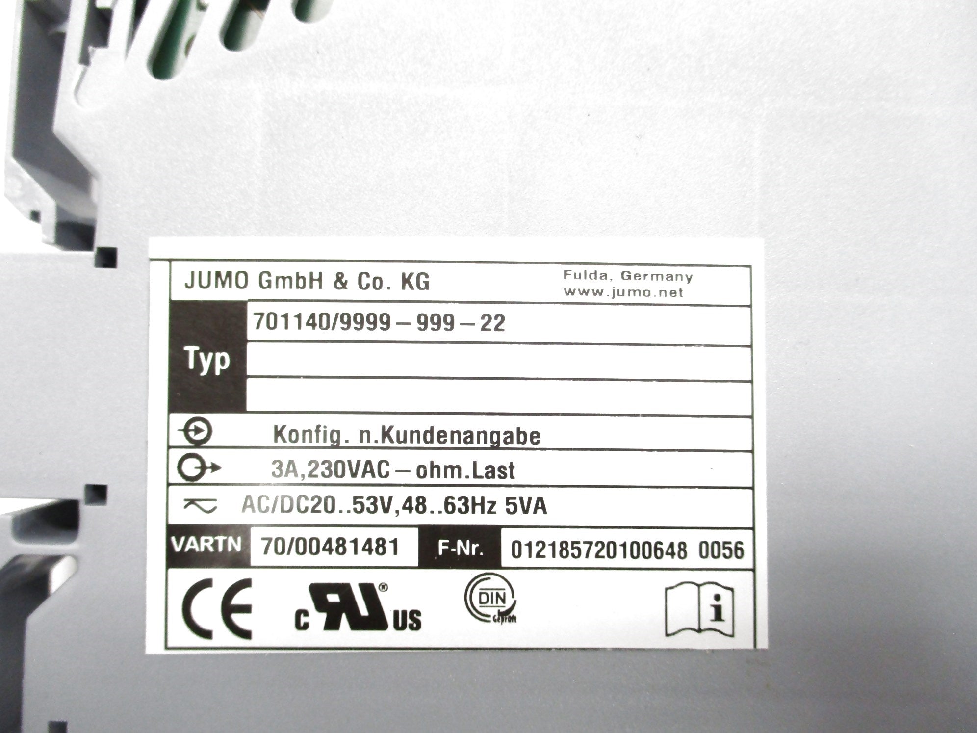 JUMO 701140/9999-999-22 NSNP