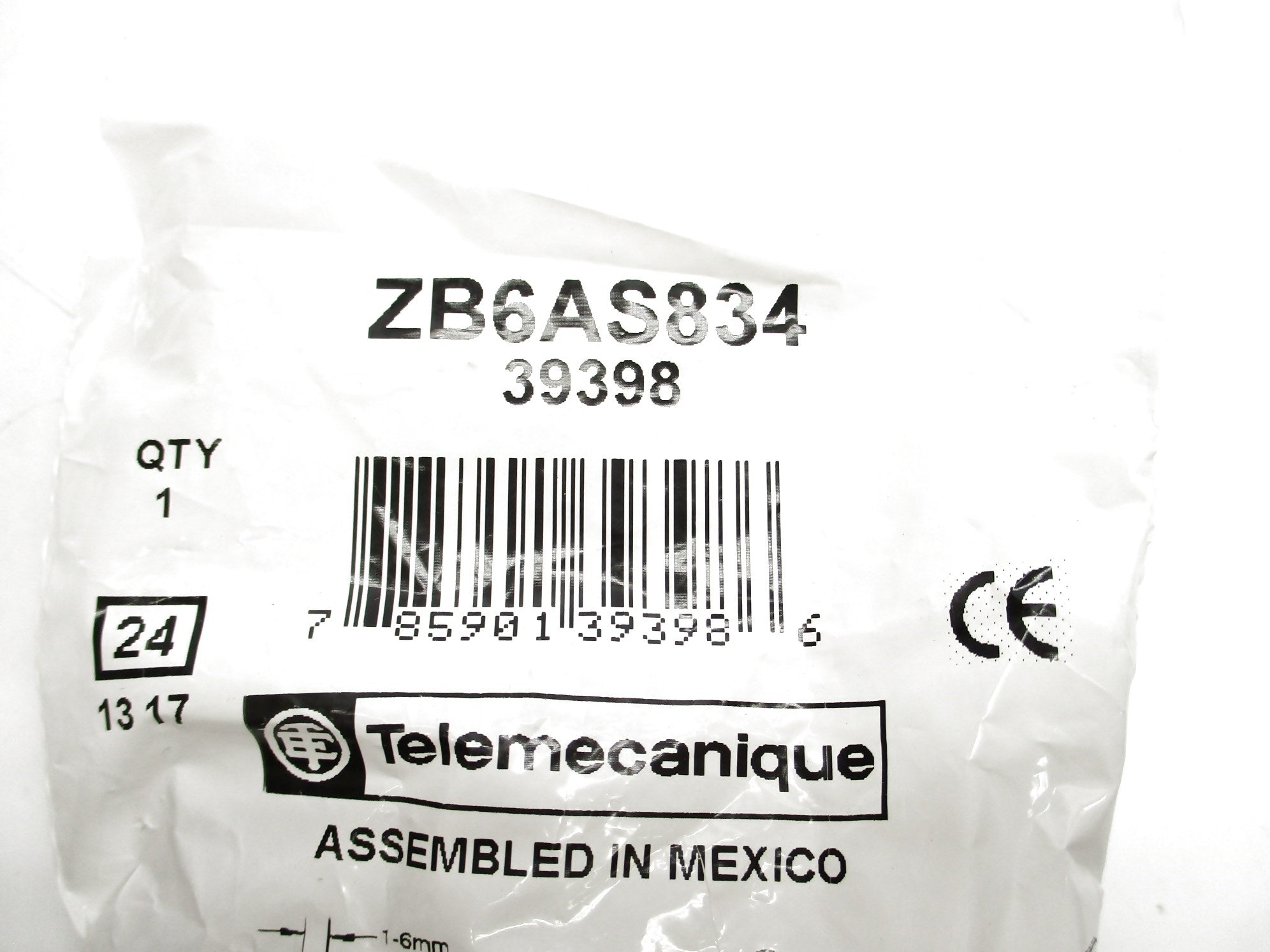 TELEMECANIQUE ZB6AS834 NSMP