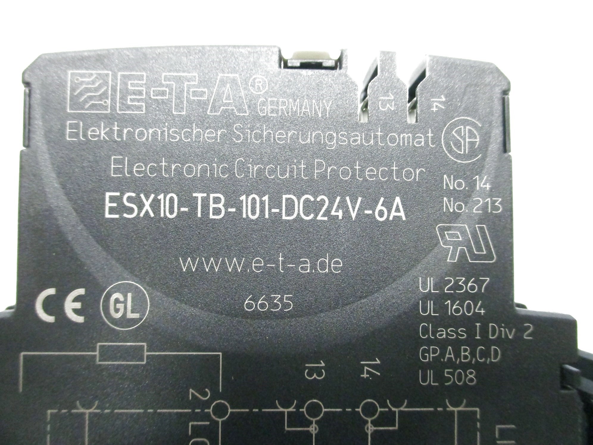 E-T-A ESX10-TB-101-DC24V-6A 24VDC 6A NSNP