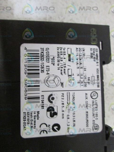 SIEMENS SAFETY RELAY 3TK2822-1CB30 *NEW NO BOX*