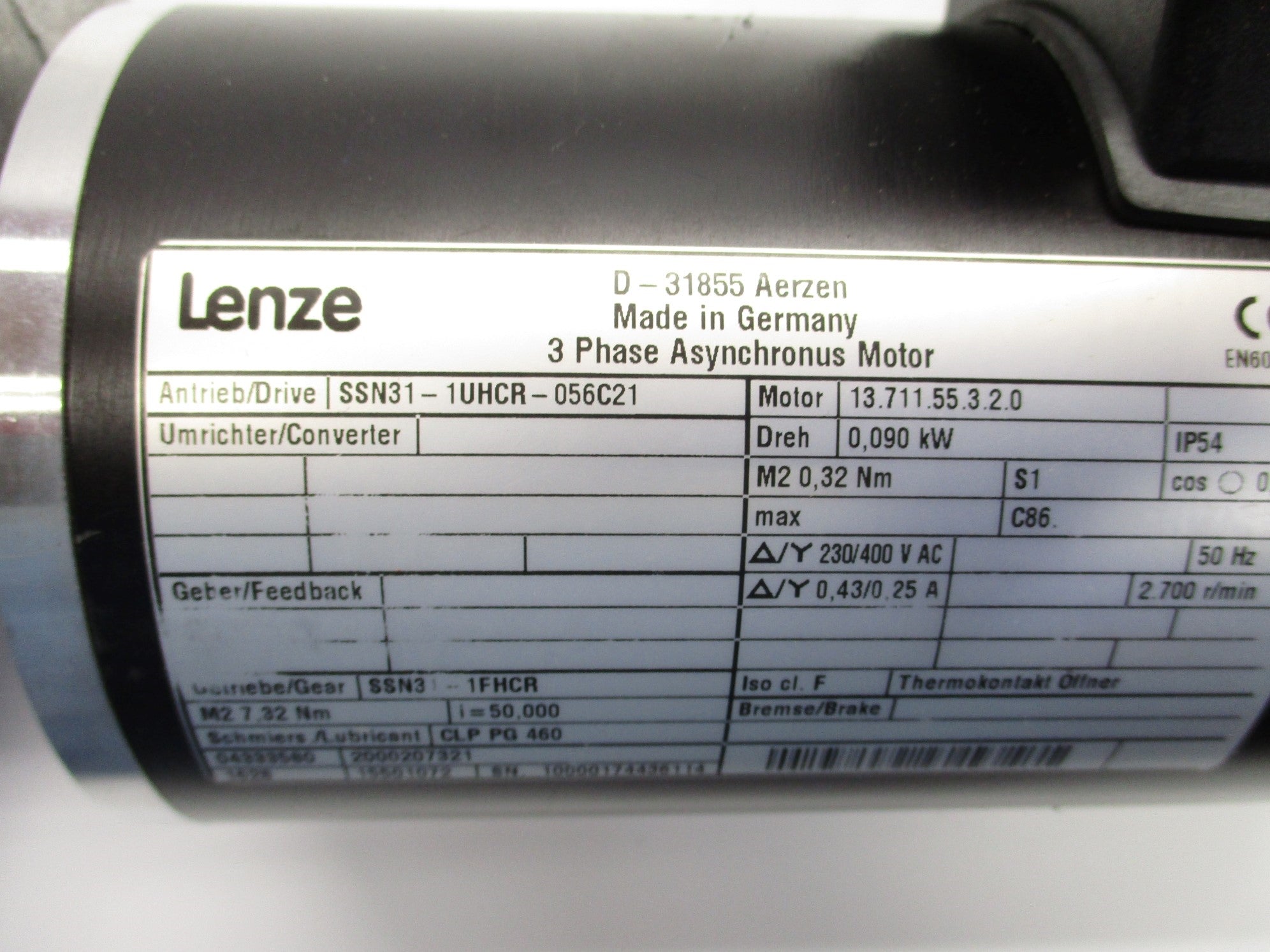 LENZE SSN31-1UHCR-056C21 NSNP