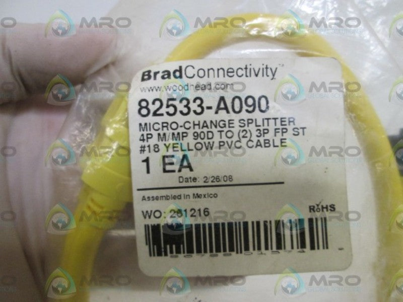 BRAD CONNECTIVITY MICRO-CHANGE SPLITTER 82533-A090 * NEW IN BAG *
