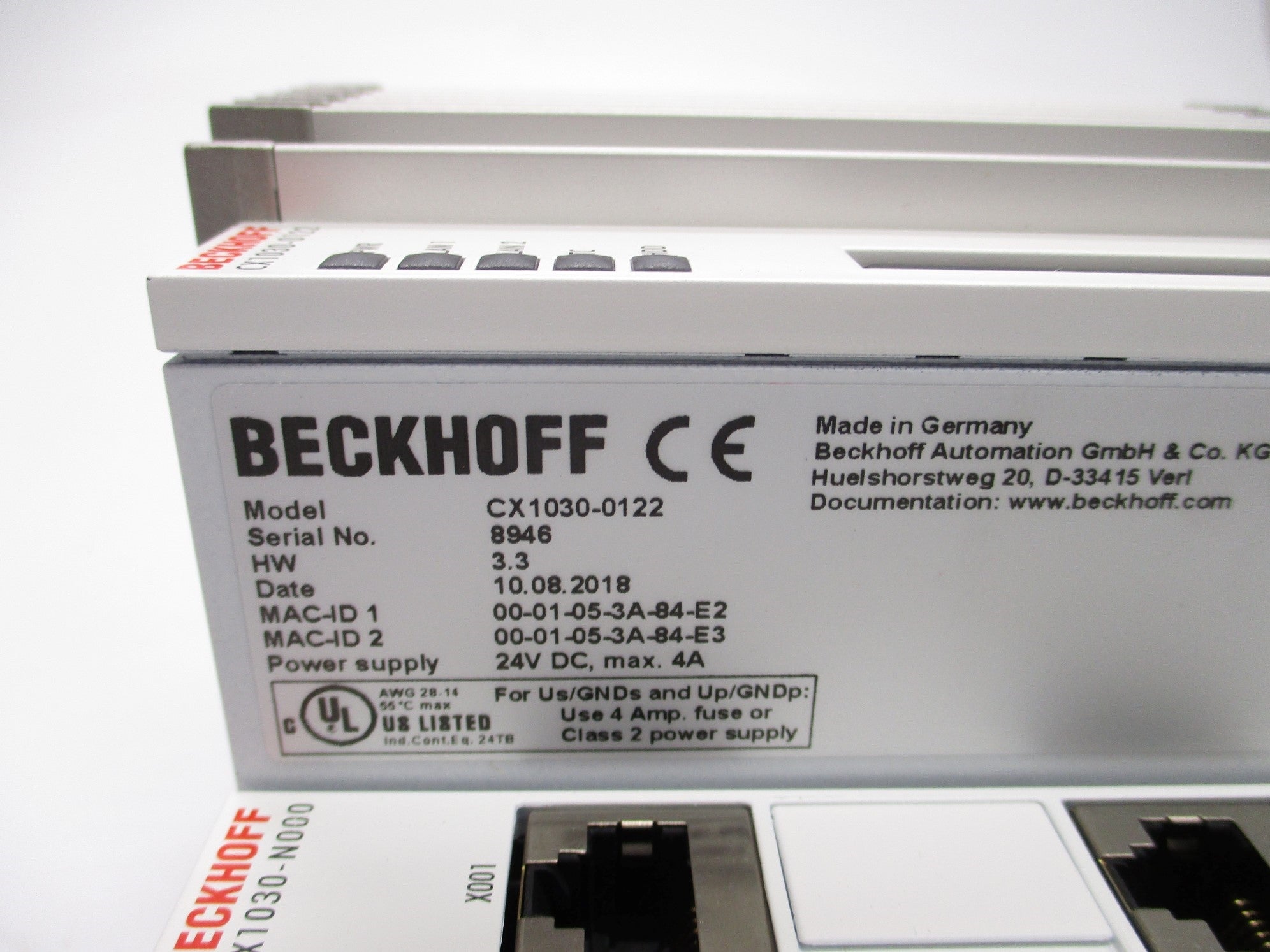 BECKHOFF CX1030-0122 NSMP