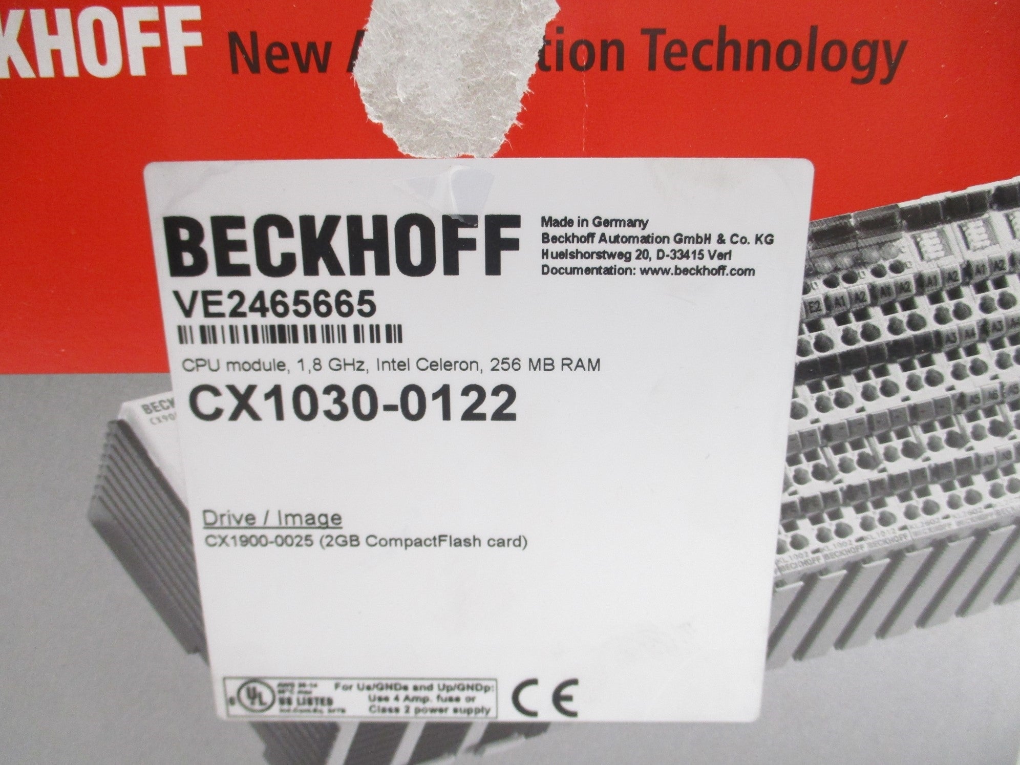 BECKHOFF CX1030-0122 NSMP