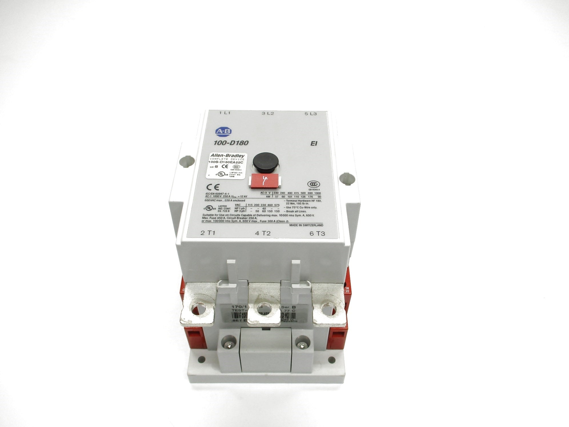 ALLEN BRADLEY 100S-D180EA22C SER. B 208-277V (AS PICTURED) NSNP