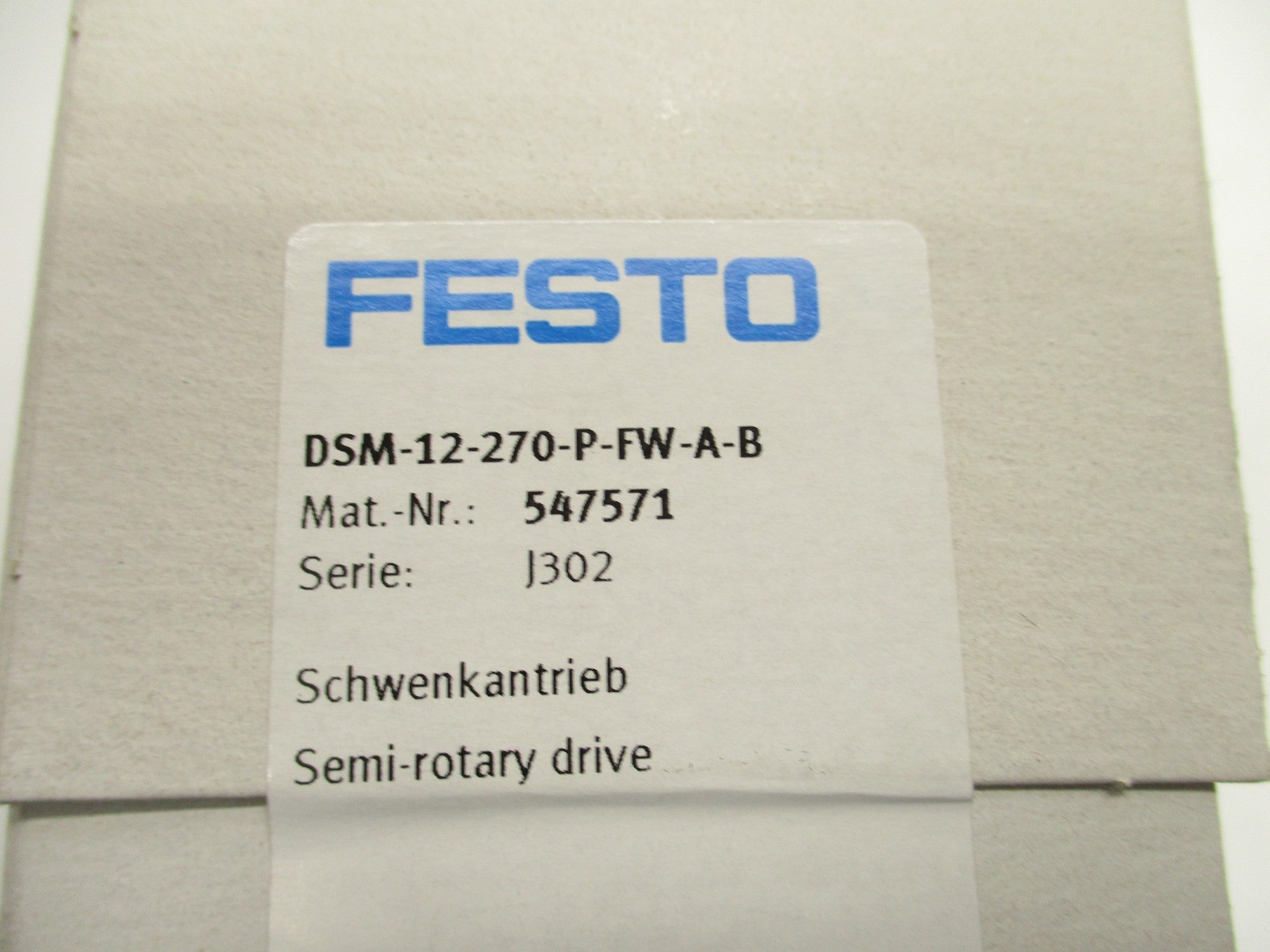 FESTO DSM-12-270-P-FW-A-B NSFS