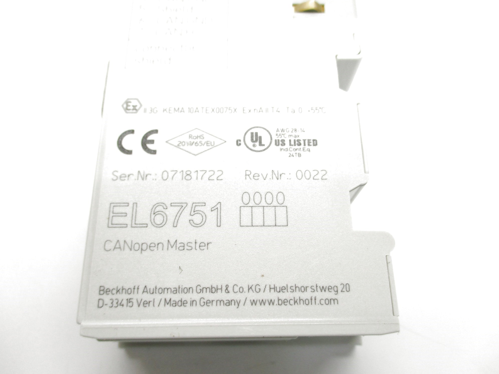 BECKHOFF EL6751 NSMP