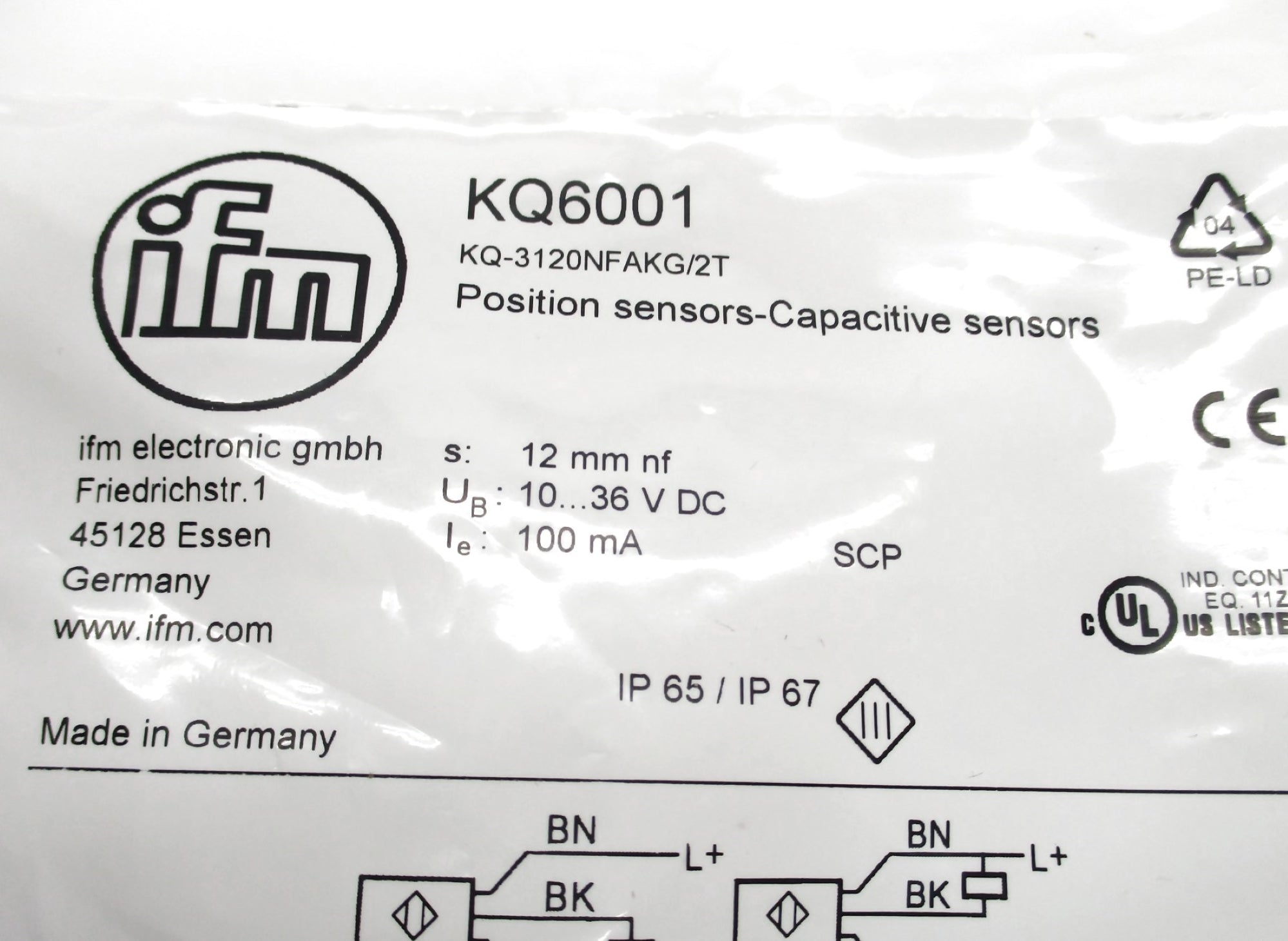 IFM EFECTOR KQ6001 NSMP