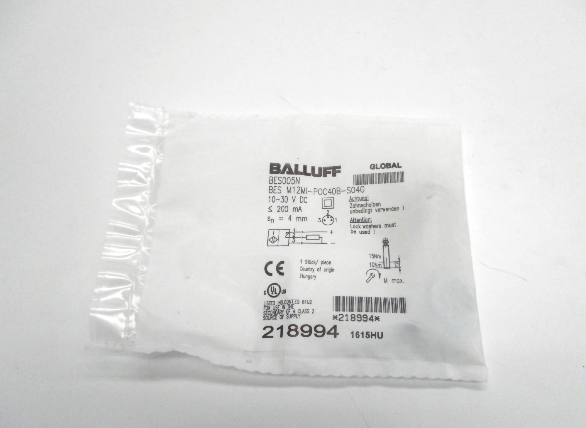 BALLUFF BESM12MI-POC40B-S04G BES005N NSMP