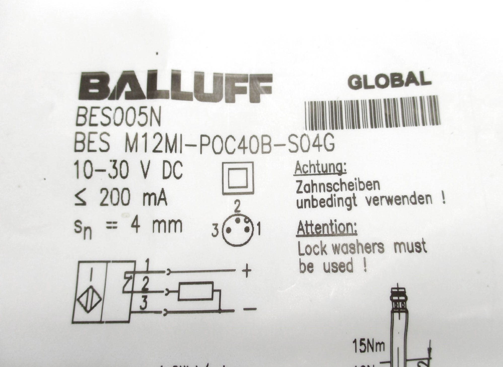BALLUFF BESM12MI-POC40B-S04G BES005N NSMP
