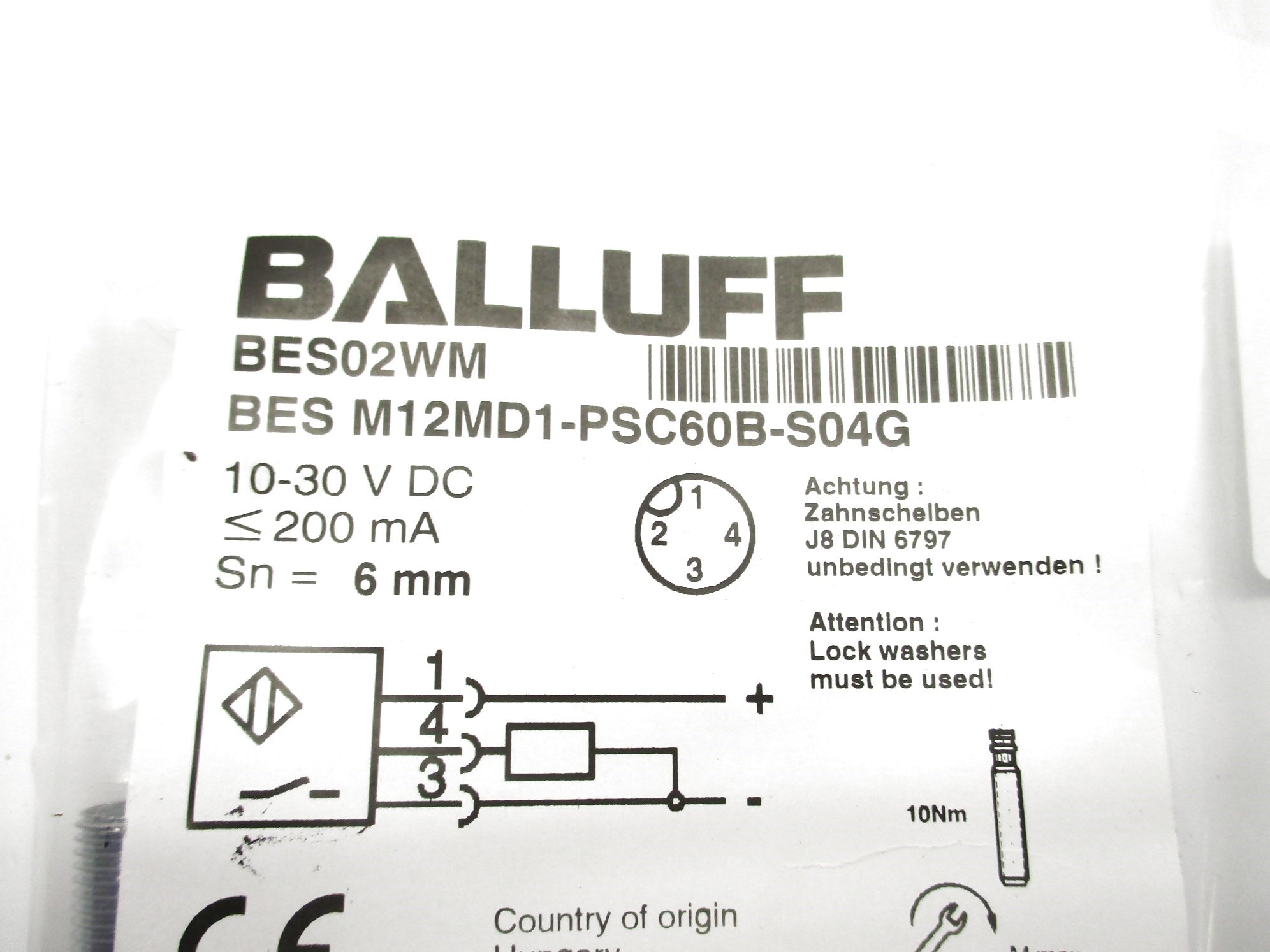 BALLUFF BESM12MD1-PSC60B-S04G NSMP