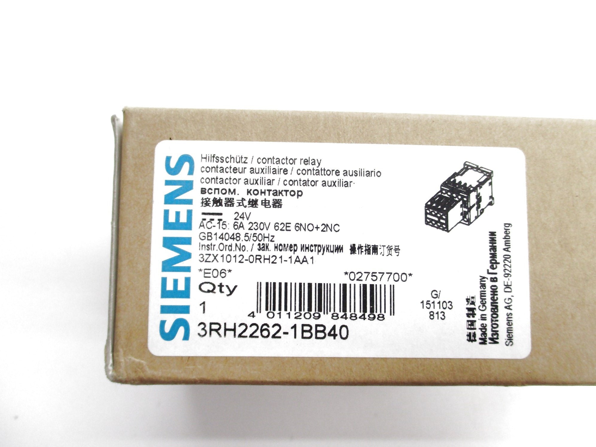 SIEMENS 3RH2262-1BB40 24V NSMP