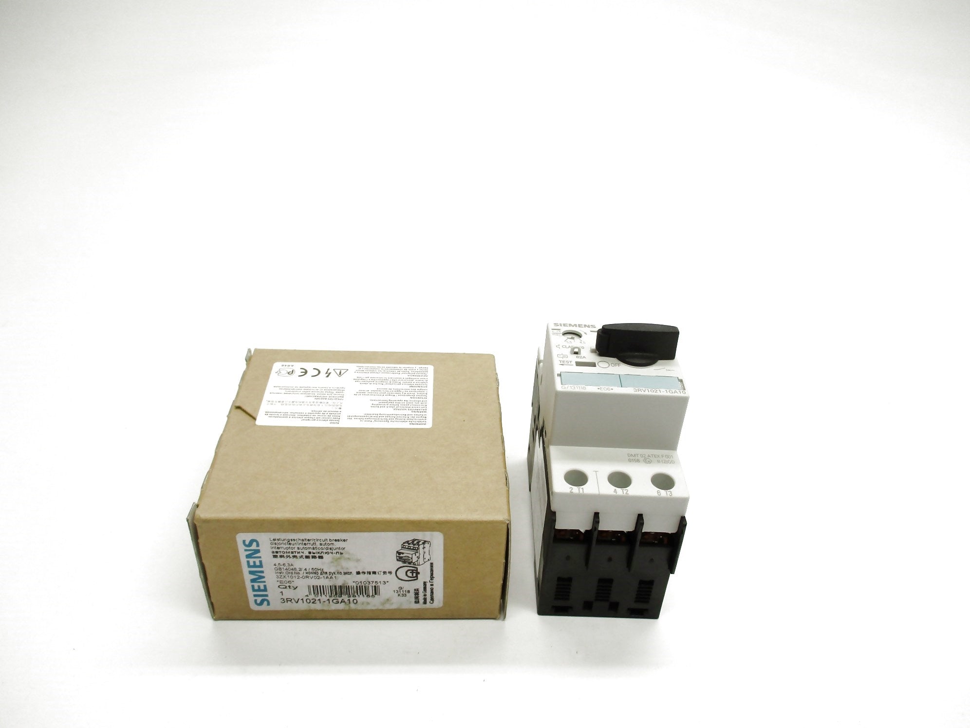 SIEMENS 3RV1021-1GA10 4.5-6.3A 690V NSMP